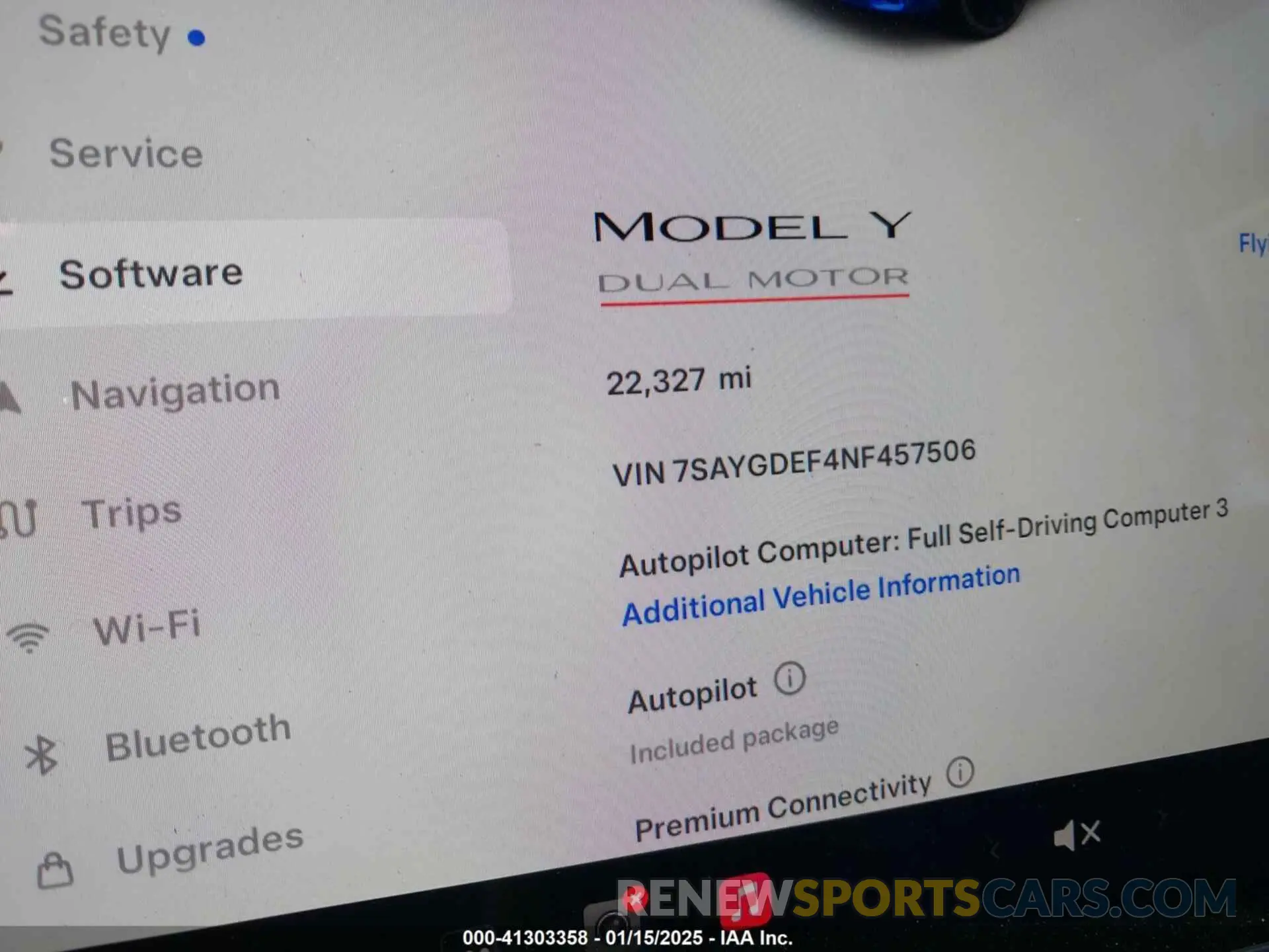 14 fotografías del automóvil dañado 7SAYGDEF4NF457506 TESLA MODEL Y 2022