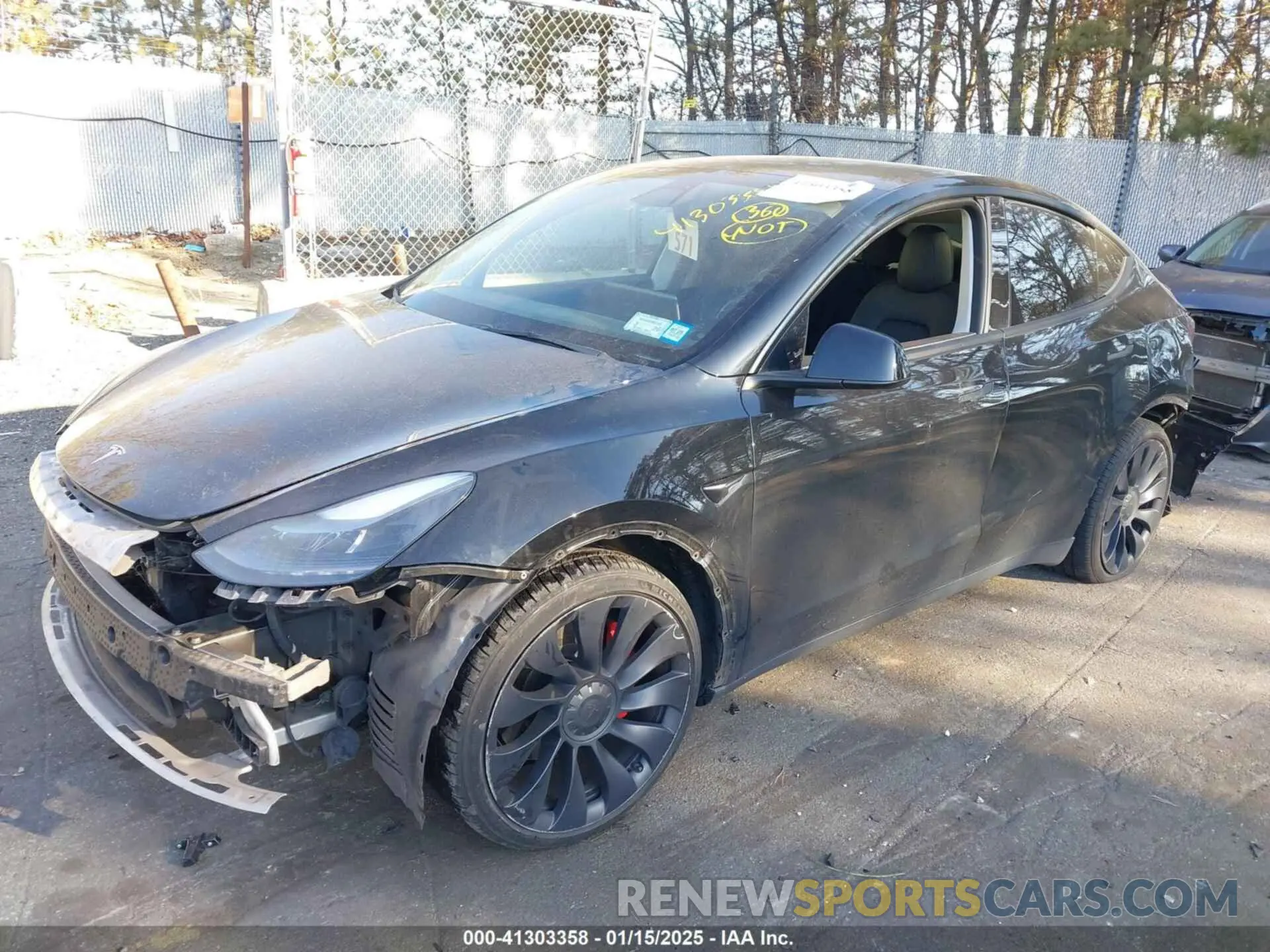 2 fotografías del automóvil dañado 7SAYGDEF4NF457506 TESLA MODEL Y 2022