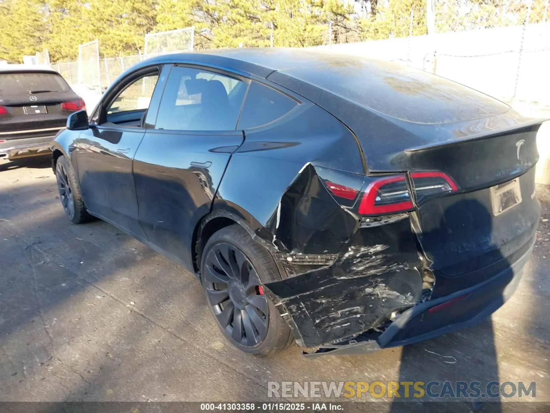 3 fotografías del automóvil dañado 7SAYGDEF4NF457506 TESLA MODEL Y 2022