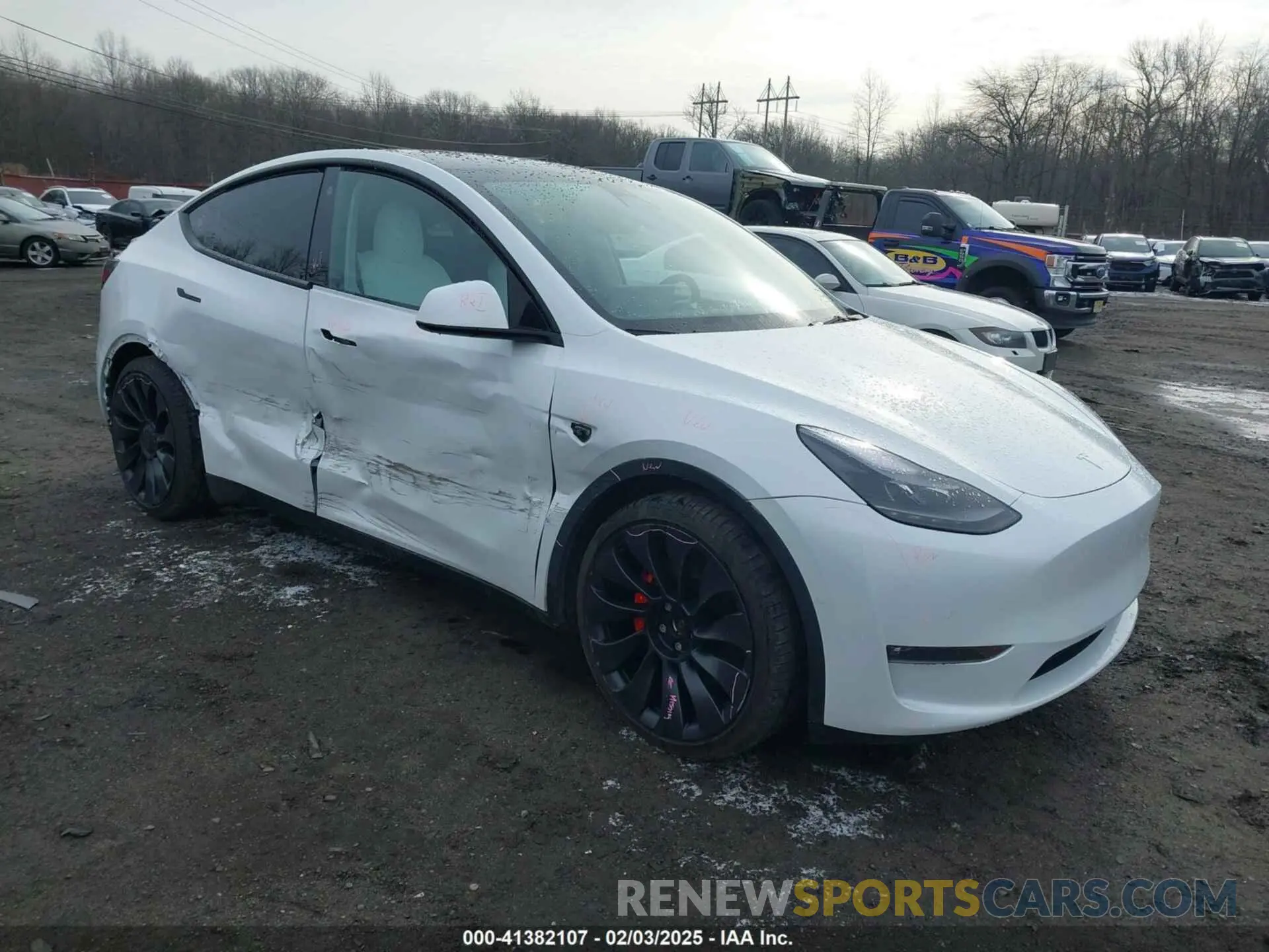 1 fotografías del automóvil dañado 7SAYGDEF4NF510799 TESLA MODEL Y 2022
