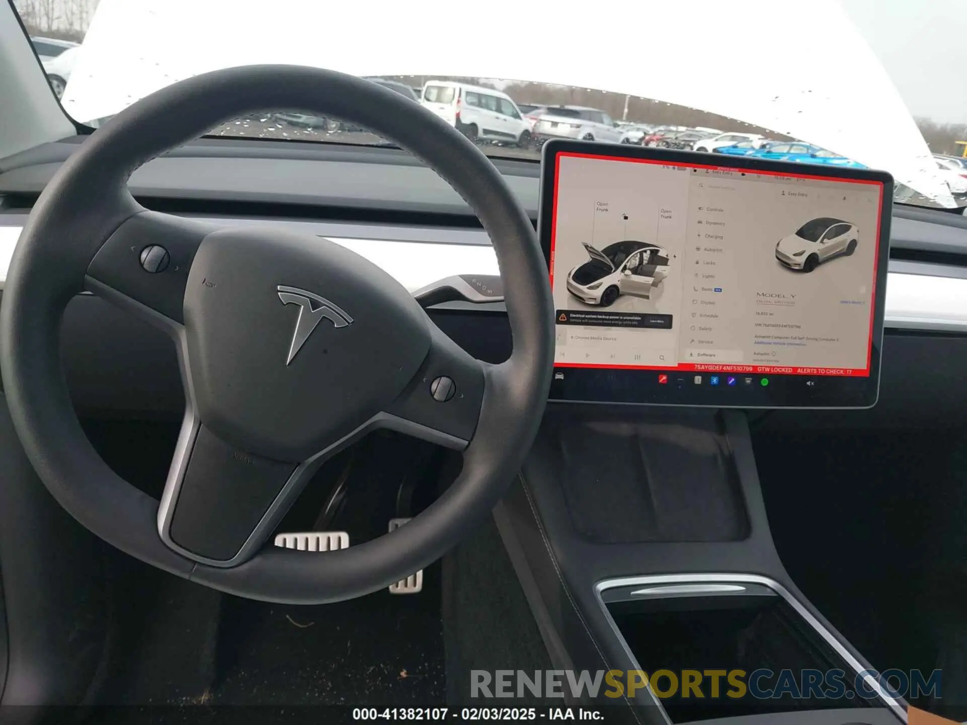 19 fotografías del automóvil dañado 7SAYGDEF4NF510799 TESLA MODEL Y 2022