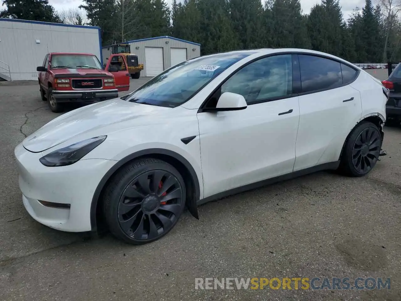1 fotografías del automóvil dañado 7SAYGDEF4NF518109 TESLA MODEL Y 2022