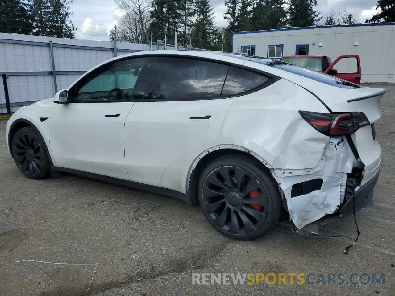 2 fotografías del automóvil dañado 7SAYGDEF4NF518109 TESLA MODEL Y 2022