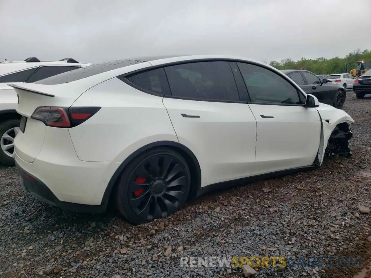 3 fotografías del automóvil dañado 7SAYGDEF4NF564278 TESLA MODEL Y 2022