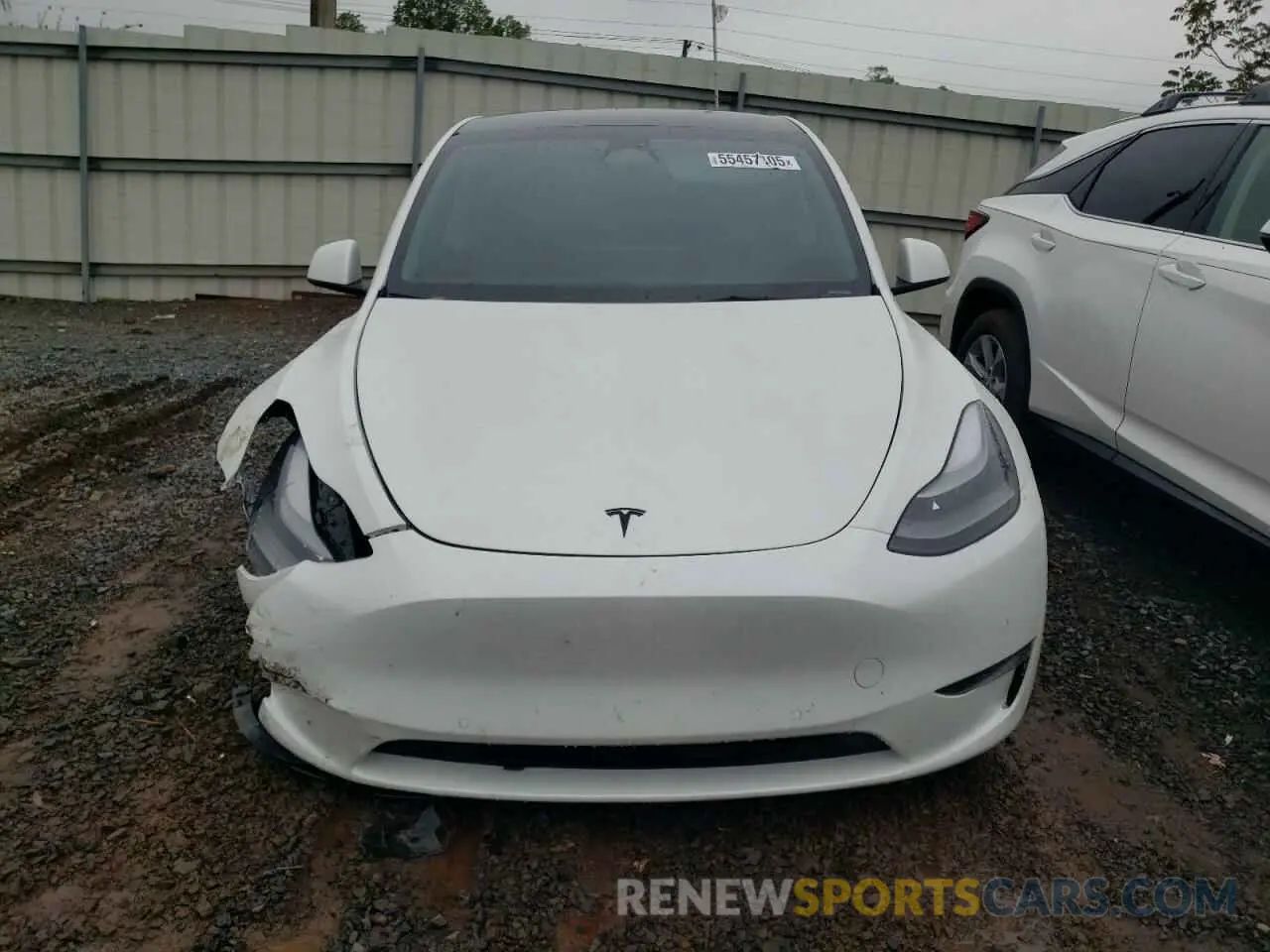 5 fotografías del automóvil dañado 7SAYGDEF4NF564278 TESLA MODEL Y 2022