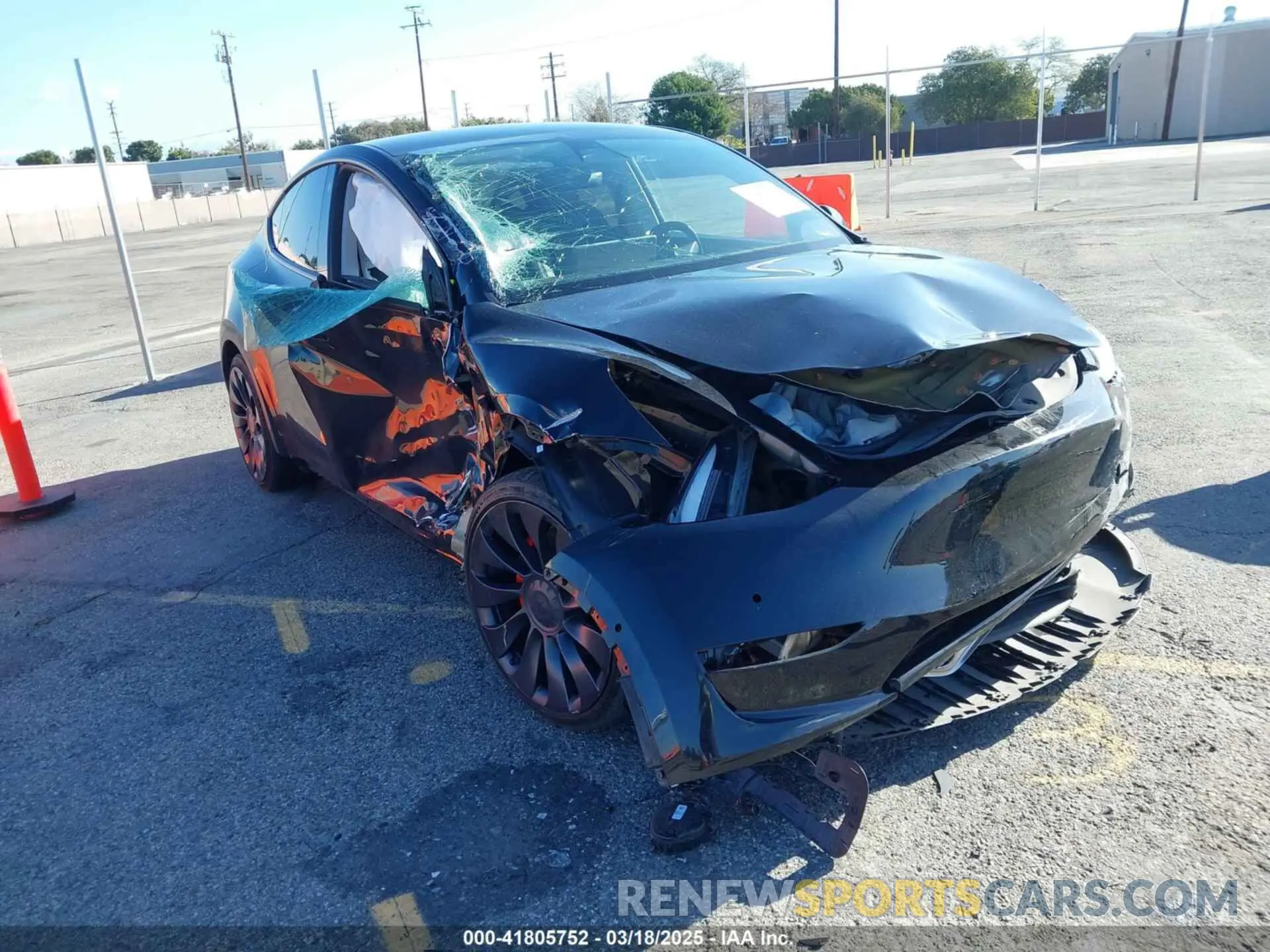 1 fotografías del automóvil dañado 7SAYGDEF5NF336693 TESLA MODEL Y 2022