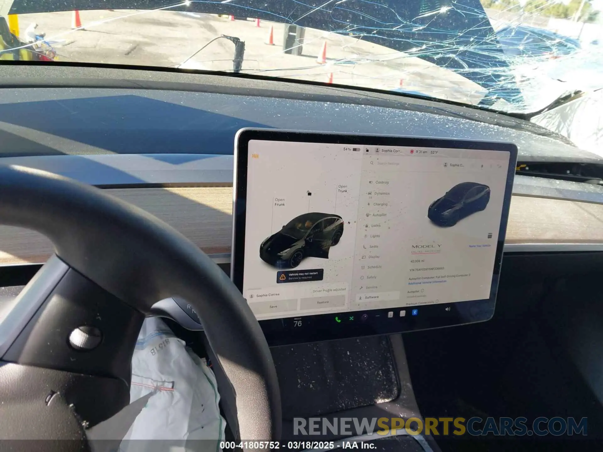 17 fotografías del automóvil dañado 7SAYGDEF5NF336693 TESLA MODEL Y 2022