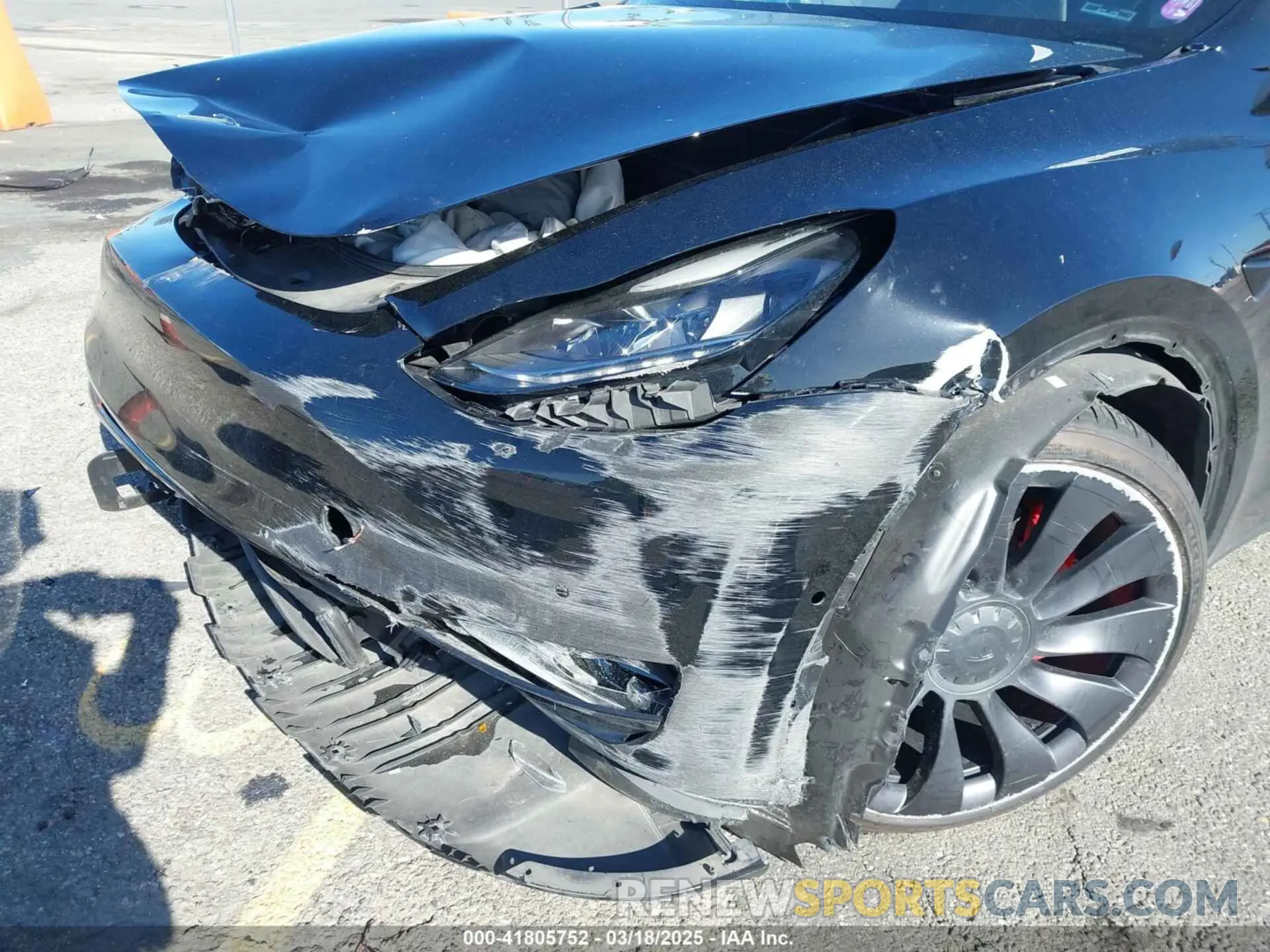 18 fotografías del automóvil dañado 7SAYGDEF5NF336693 TESLA MODEL Y 2022