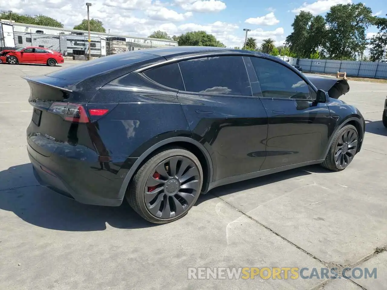 3 fotografías del automóvil dañado 7SAYGDEF5NF343708 TESLA MODEL Y 2022