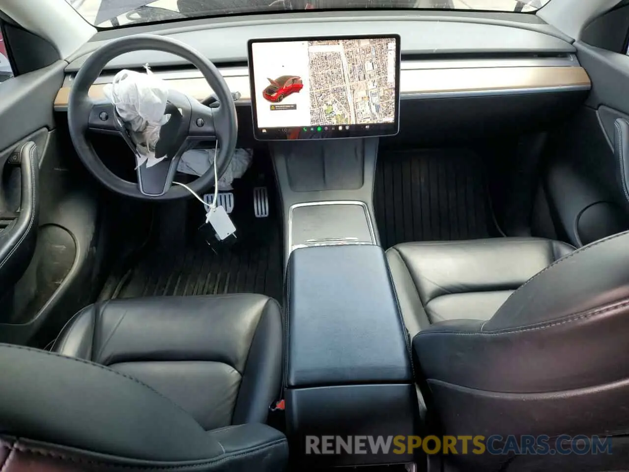 8 fotografías del automóvil dañado 7SAYGDEF5NF343708 TESLA MODEL Y 2022