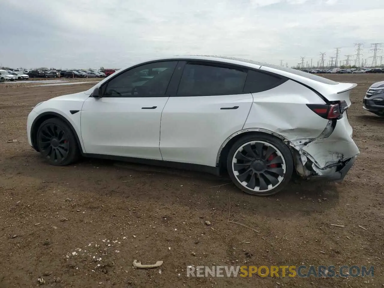 2 fotografías del automóvil dañado 7SAYGDEF5NF380905 TESLA MODEL Y 2022