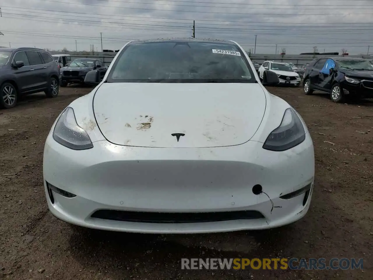 5 fotografías del automóvil dañado 7SAYGDEF5NF380905 TESLA MODEL Y 2022