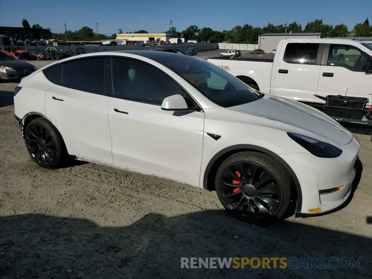 4 fotografías del automóvil dañado 7SAYGDEF5NF389815 TESLA MODEL Y 2022