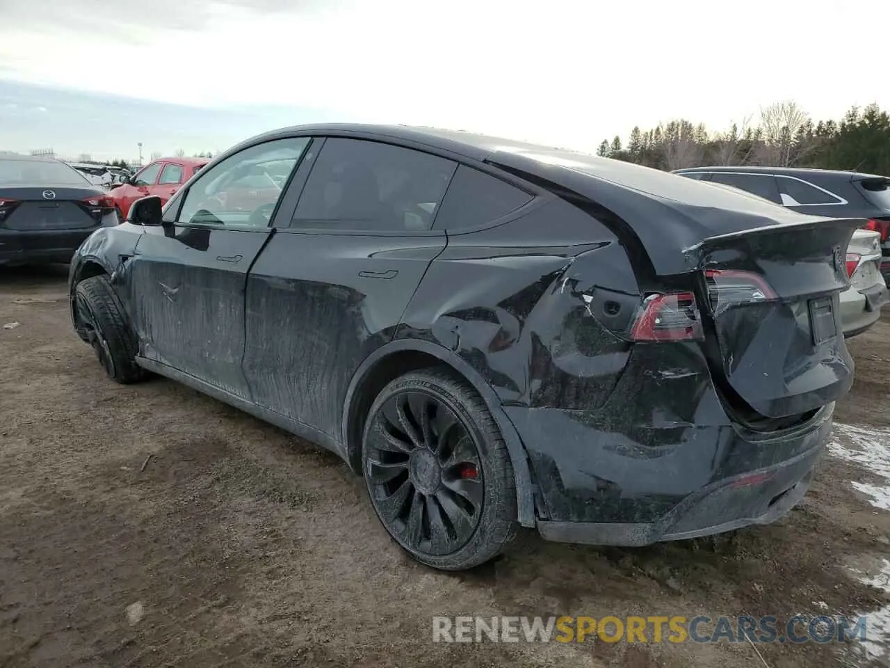 2 fotografías del automóvil dañado 7SAYGDEF5NF512464 TESLA MODEL Y 2022