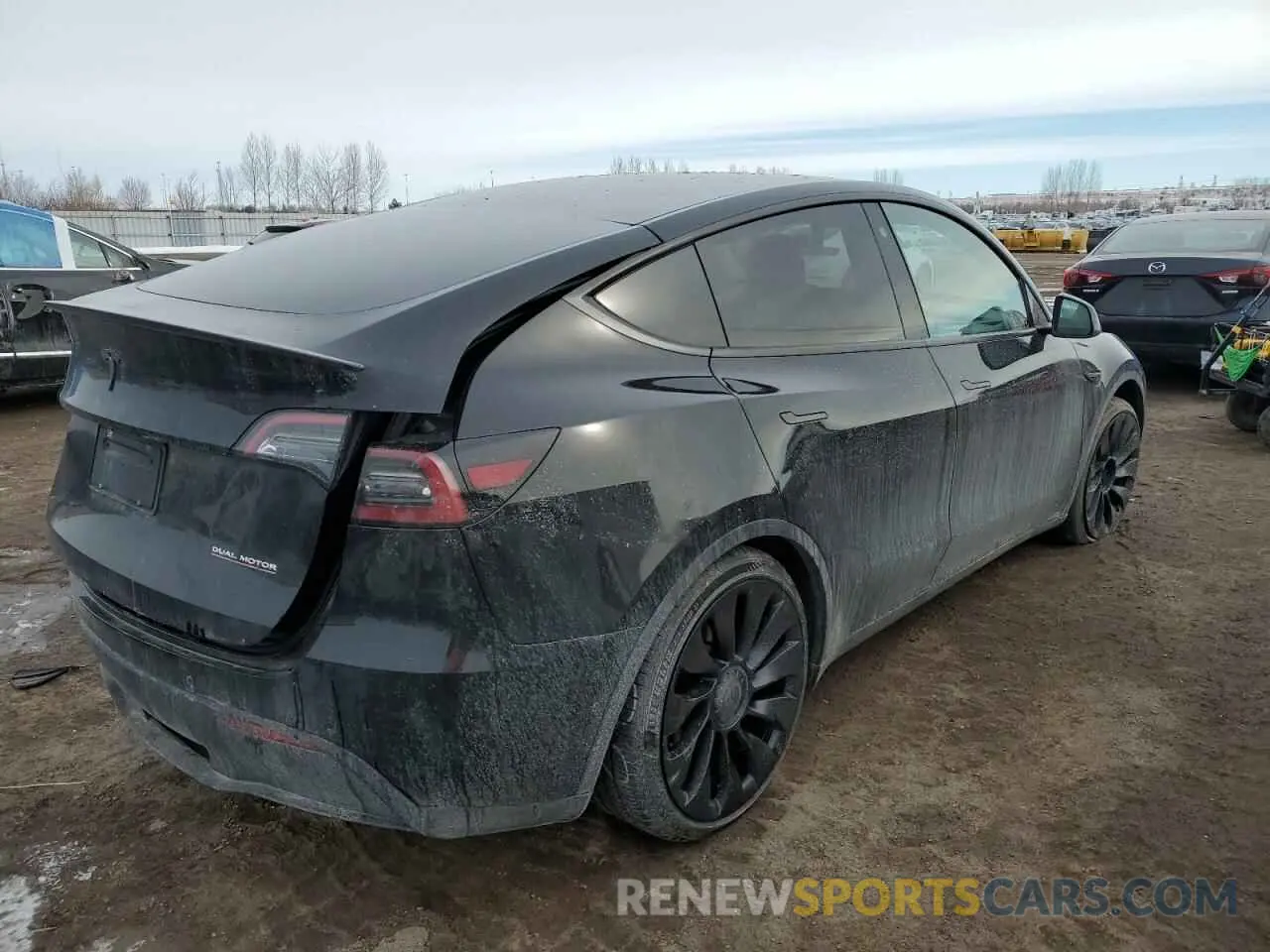 3 fotografías del automóvil dañado 7SAYGDEF5NF512464 TESLA MODEL Y 2022