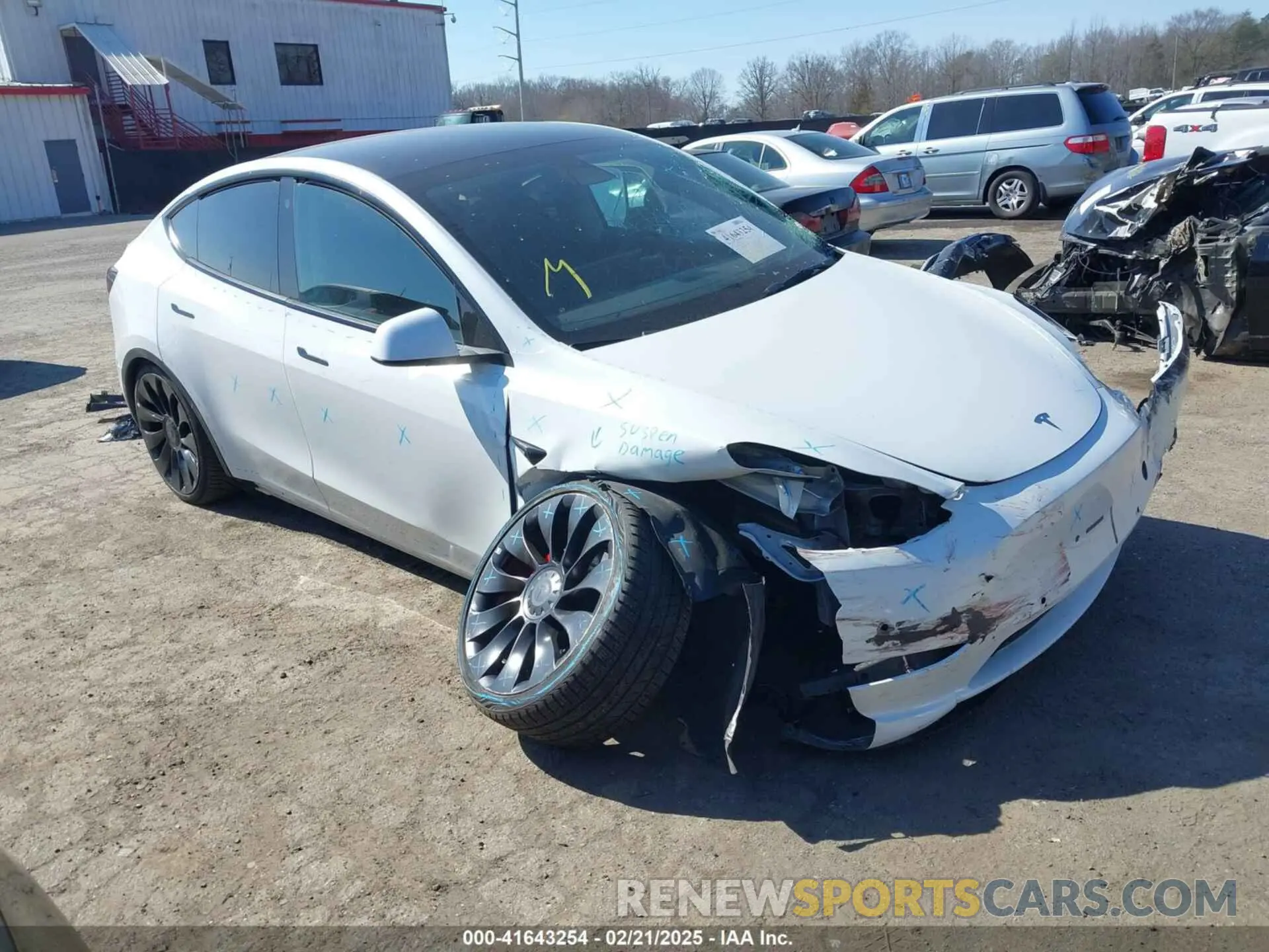1 fotografías del automóvil dañado 7SAYGDEF5NF542189 TESLA MODEL Y 2022