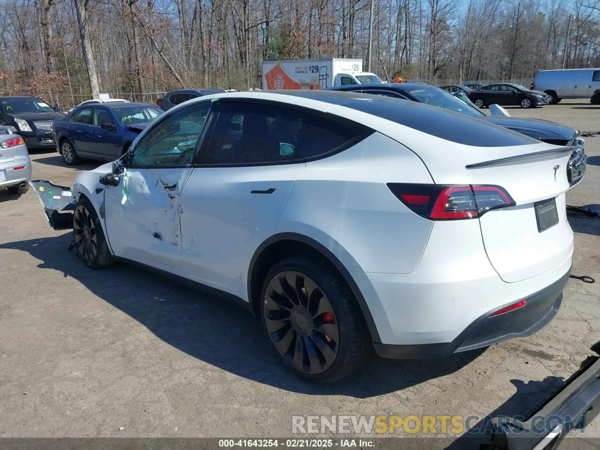 3 fotografías del automóvil dañado 7SAYGDEF5NF542189 TESLA MODEL Y 2022
