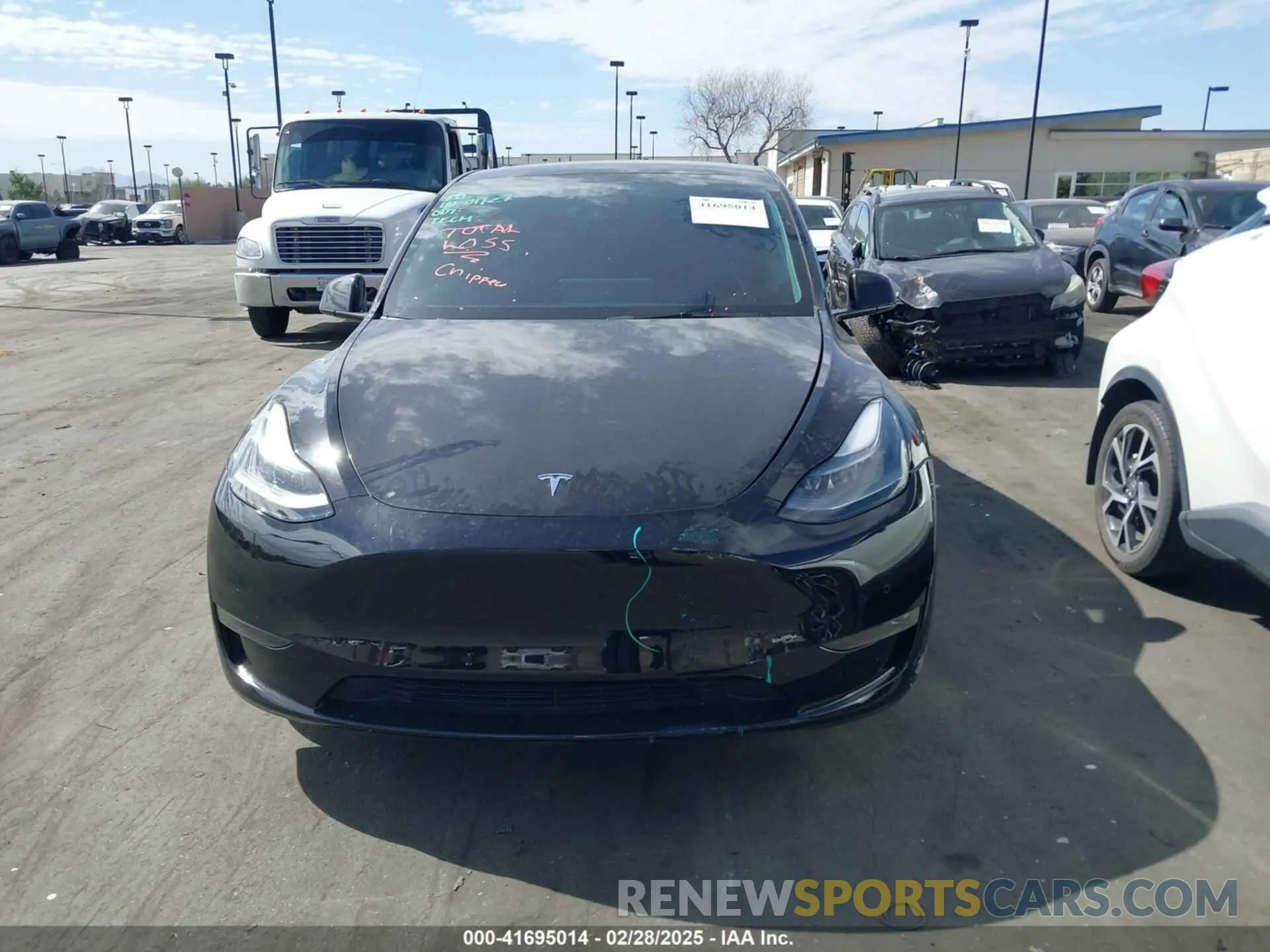 13 fotografías del automóvil dañado 7SAYGDEF5NF550549 TESLA MODEL Y 2022