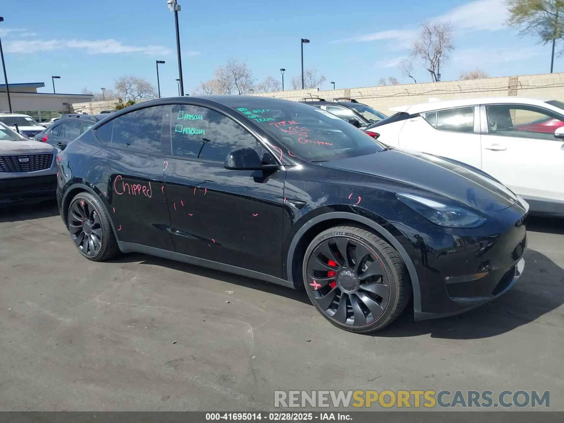 14 fotografías del automóvil dañado 7SAYGDEF5NF550549 TESLA MODEL Y 2022
