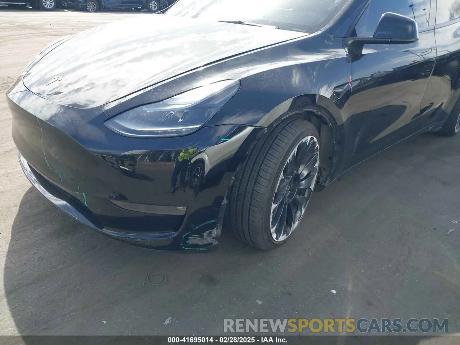 6 fotografías del automóvil dañado 7SAYGDEF5NF550549 TESLA MODEL Y 2022