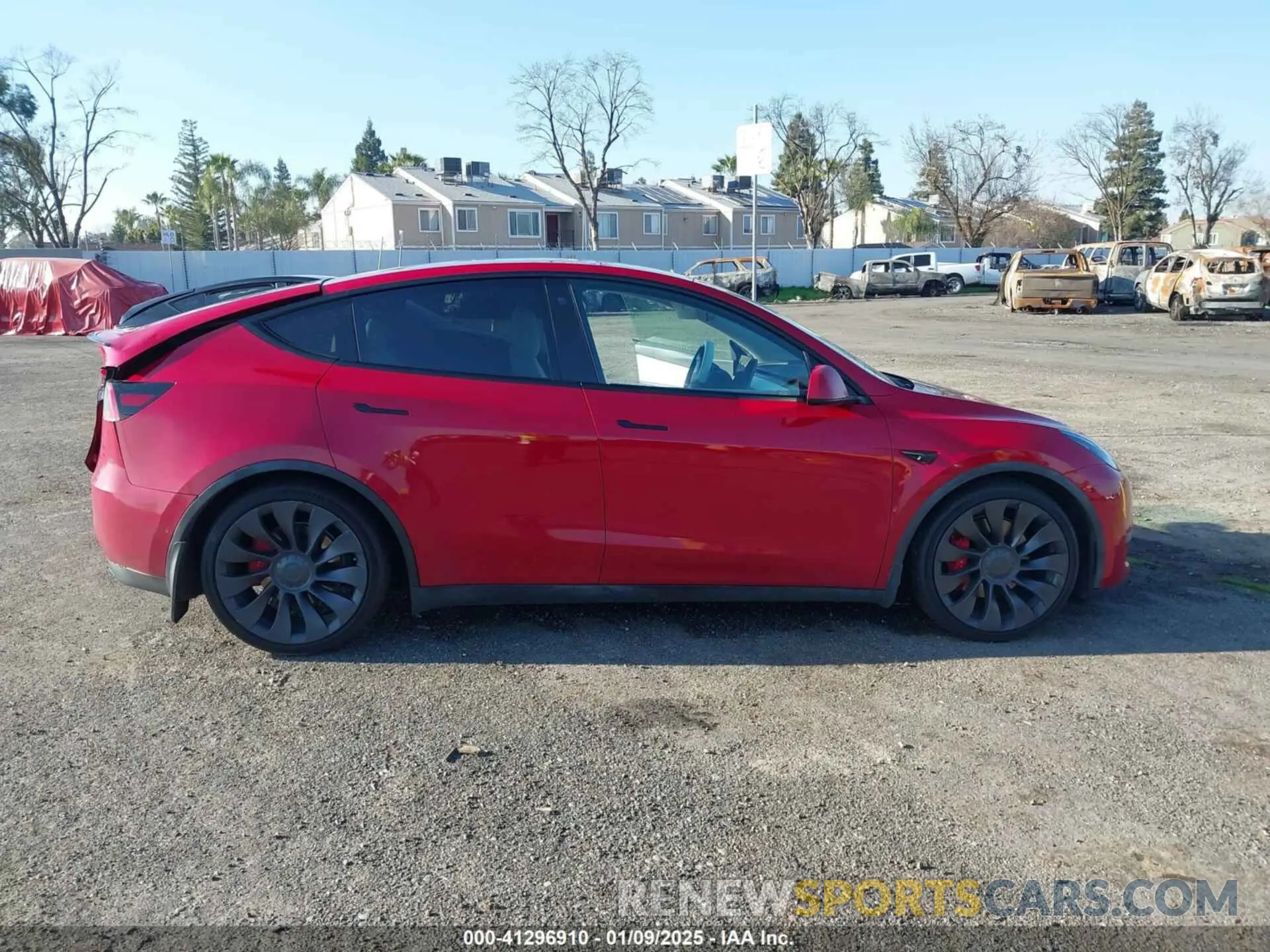 12 fotografías del automóvil dañado 7SAYGDEF6NF345256 TESLA MODEL Y 2022