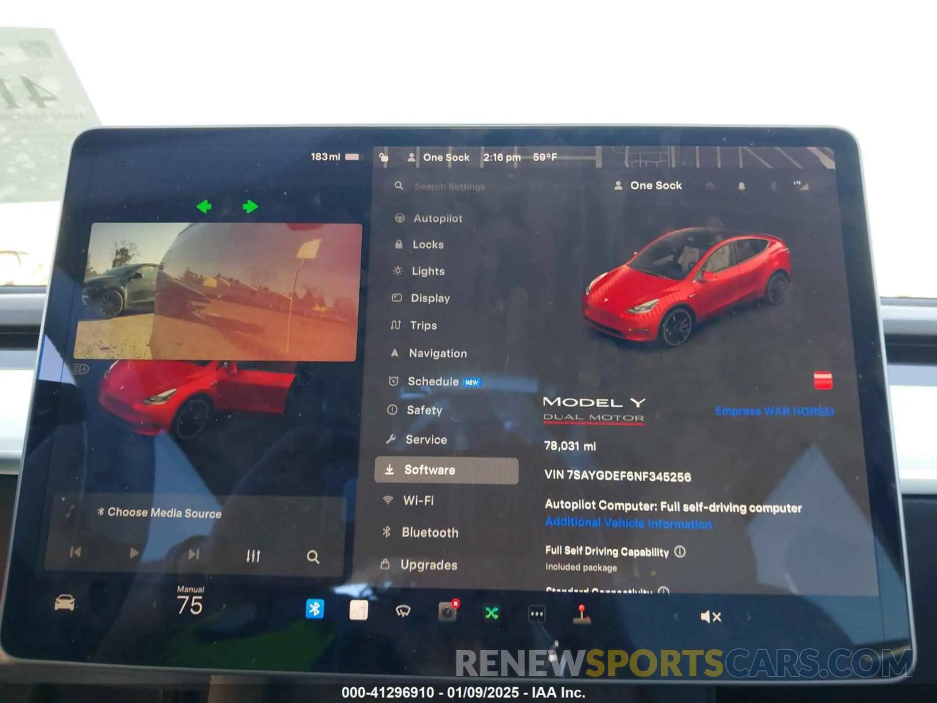 14 fotografías del automóvil dañado 7SAYGDEF6NF345256 TESLA MODEL Y 2022