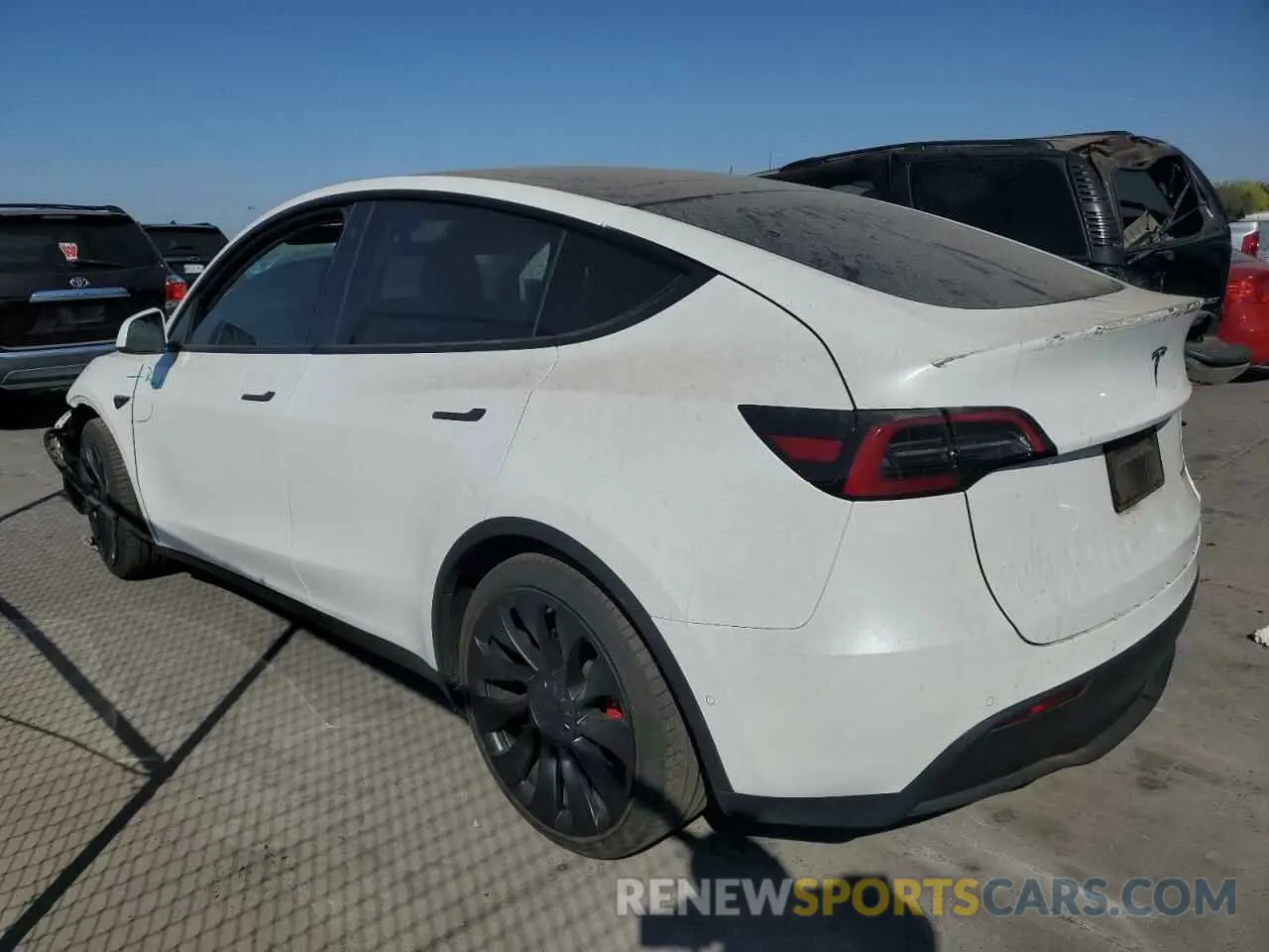 2 fotografías del automóvil dañado 7SAYGDEF6NF400031 TESLA MODEL Y 2022