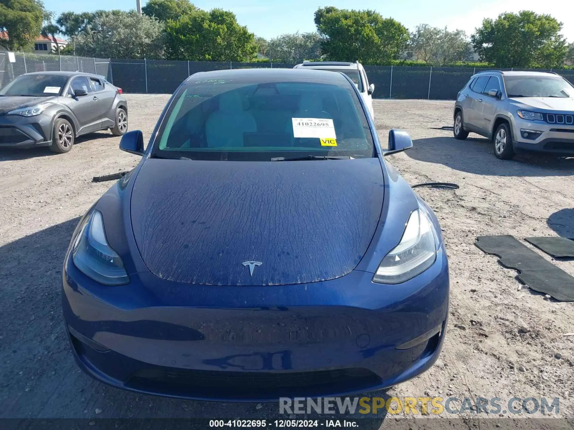 13 fotografías del automóvil dañado 7SAYGDEF6NF438259 TESLA MODEL Y 2022