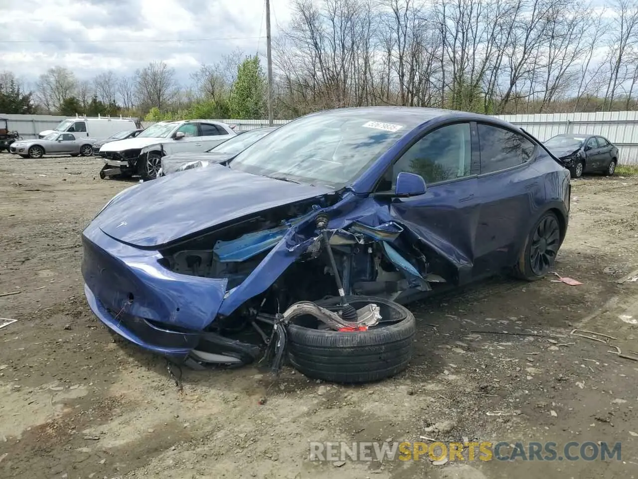 1 fotografías del automóvil dañado 7SAYGDEF6NF448872 TESLA MODEL Y 2022