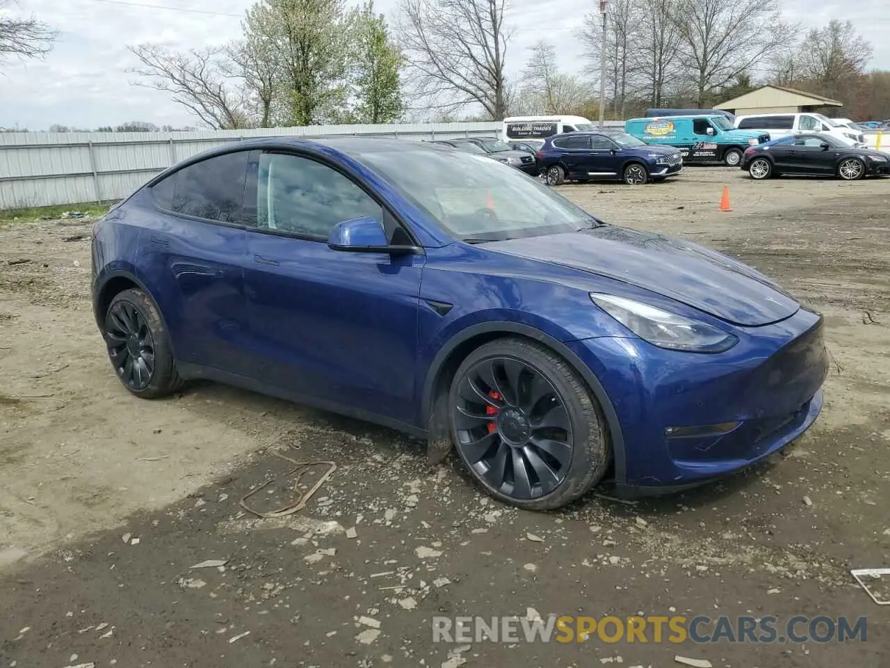 4 fotografías del automóvil dañado 7SAYGDEF6NF448872 TESLA MODEL Y 2022