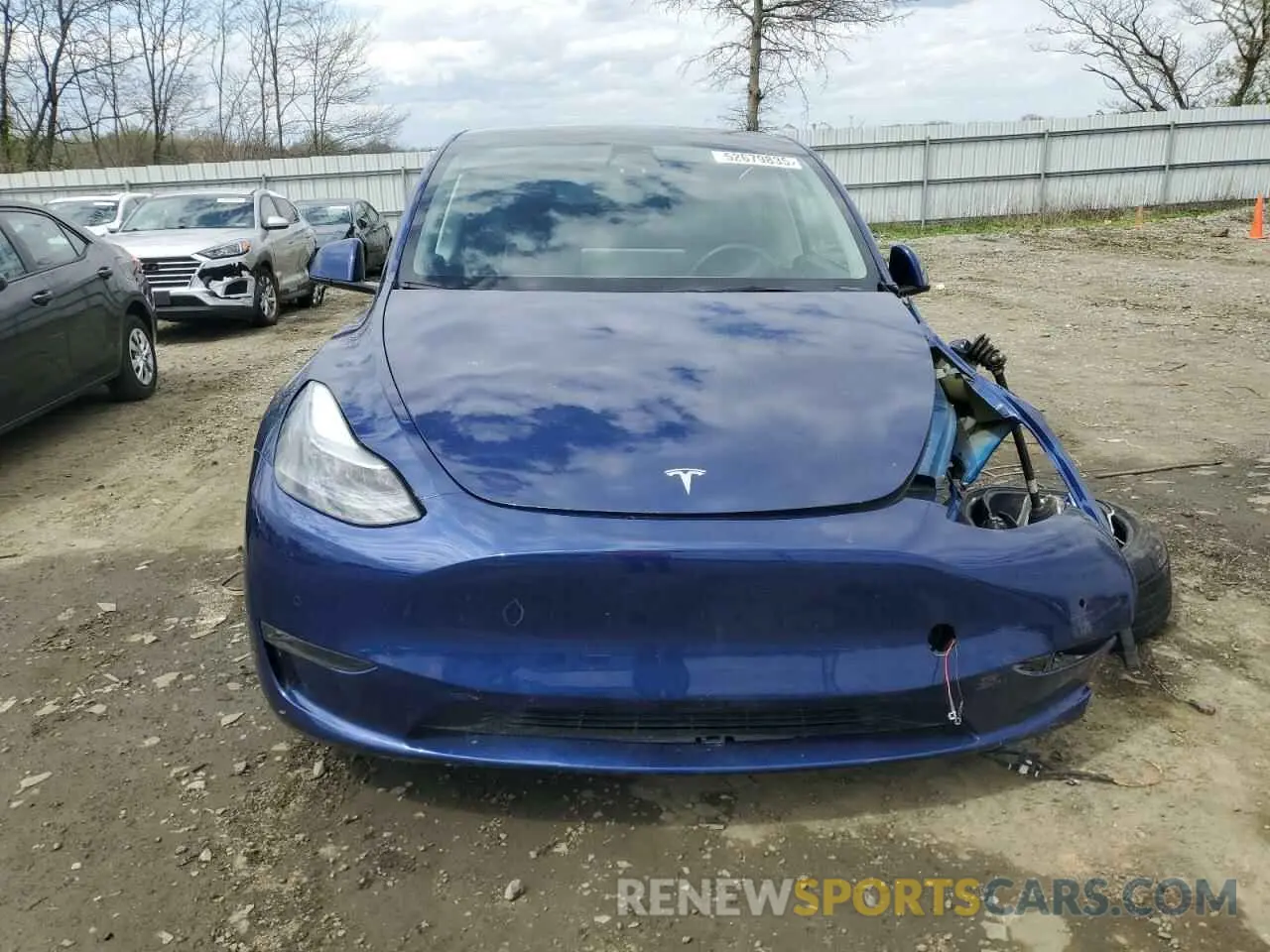 5 fotografías del automóvil dañado 7SAYGDEF6NF448872 TESLA MODEL Y 2022