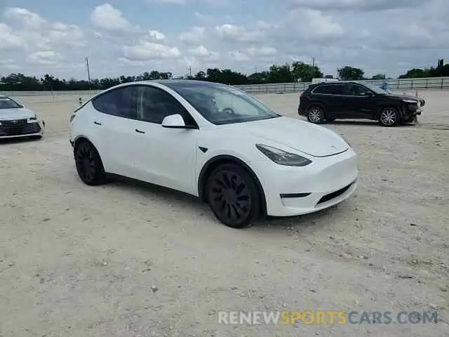 14 fotografías del automóvil dañado 7SAYGDEF6NF540029 TESLA MODEL Y 2022