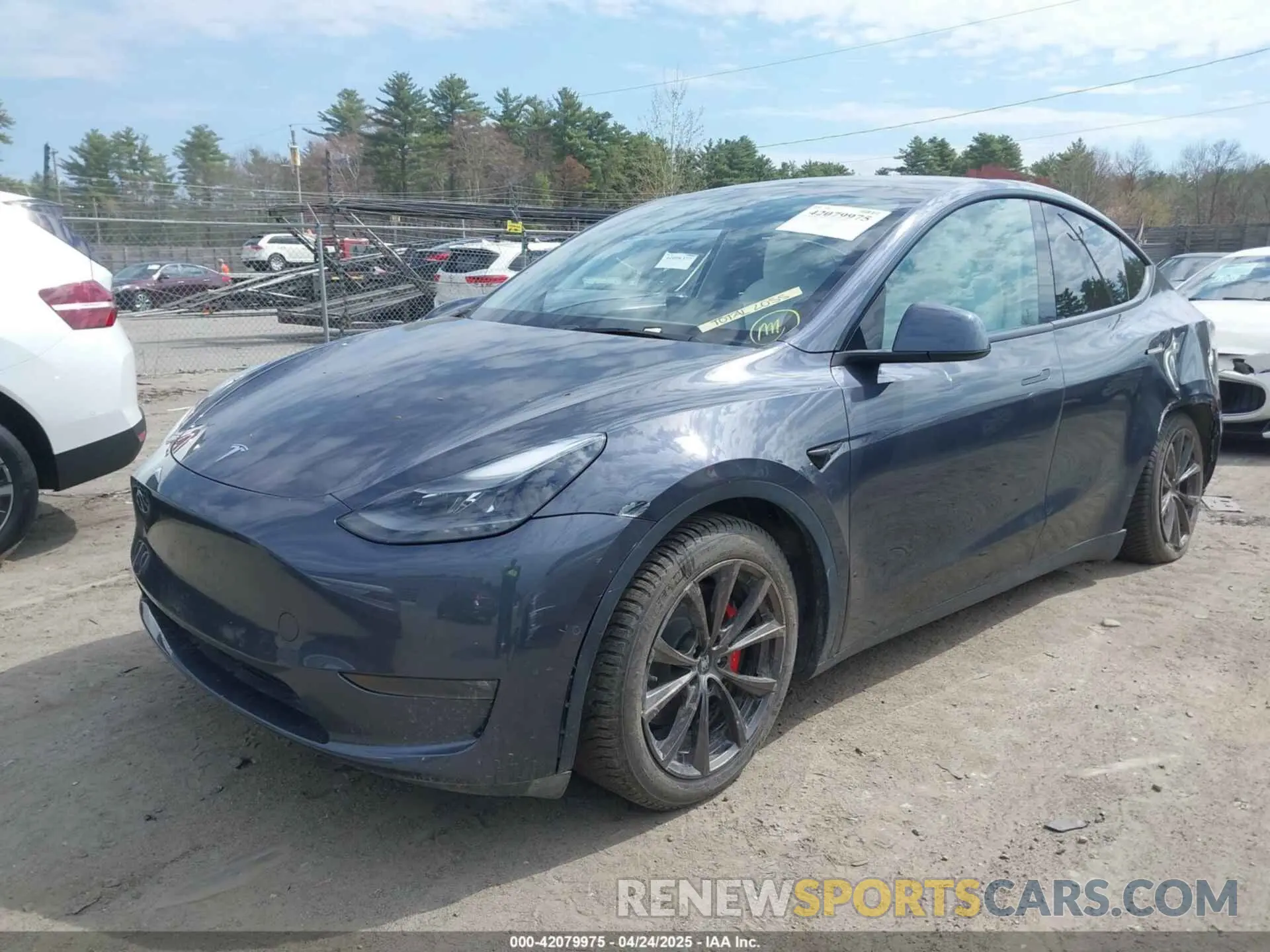 2 fotografías del automóvil dañado 7SAYGDEF6NF558028 TESLA MODEL Y 2022