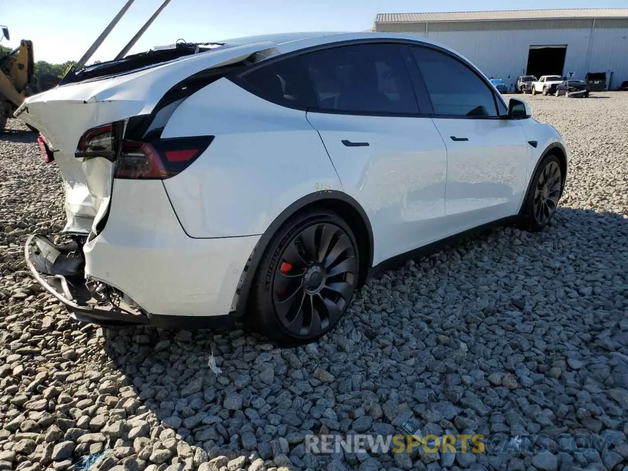 4 fotografías del automóvil dañado 7SAYGDEF7NF372286 TESLA MODEL Y 2022