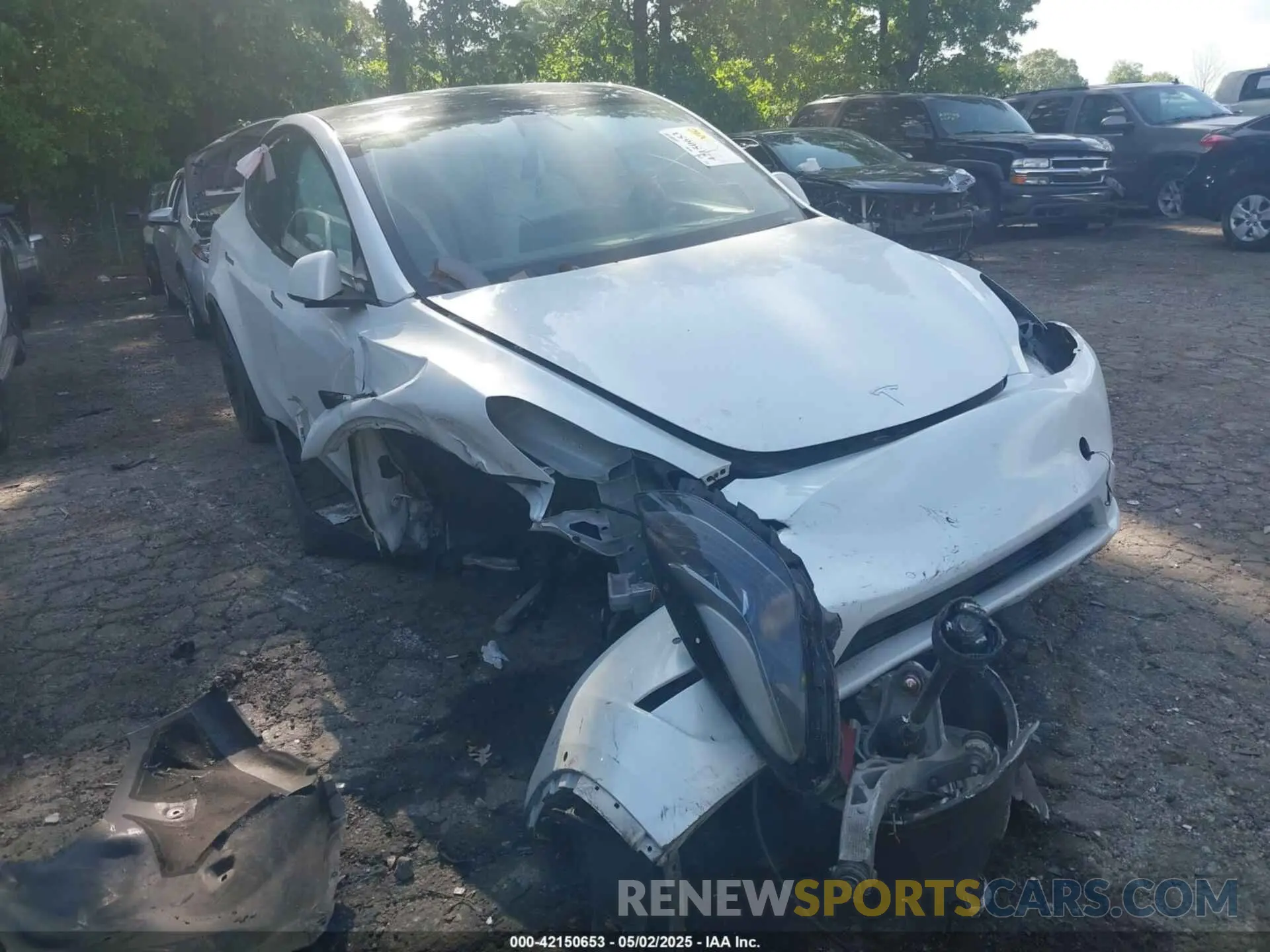 1 fotografías del automóvil dañado 7SAYGDEF7NF380775 TESLA MODEL Y 2022