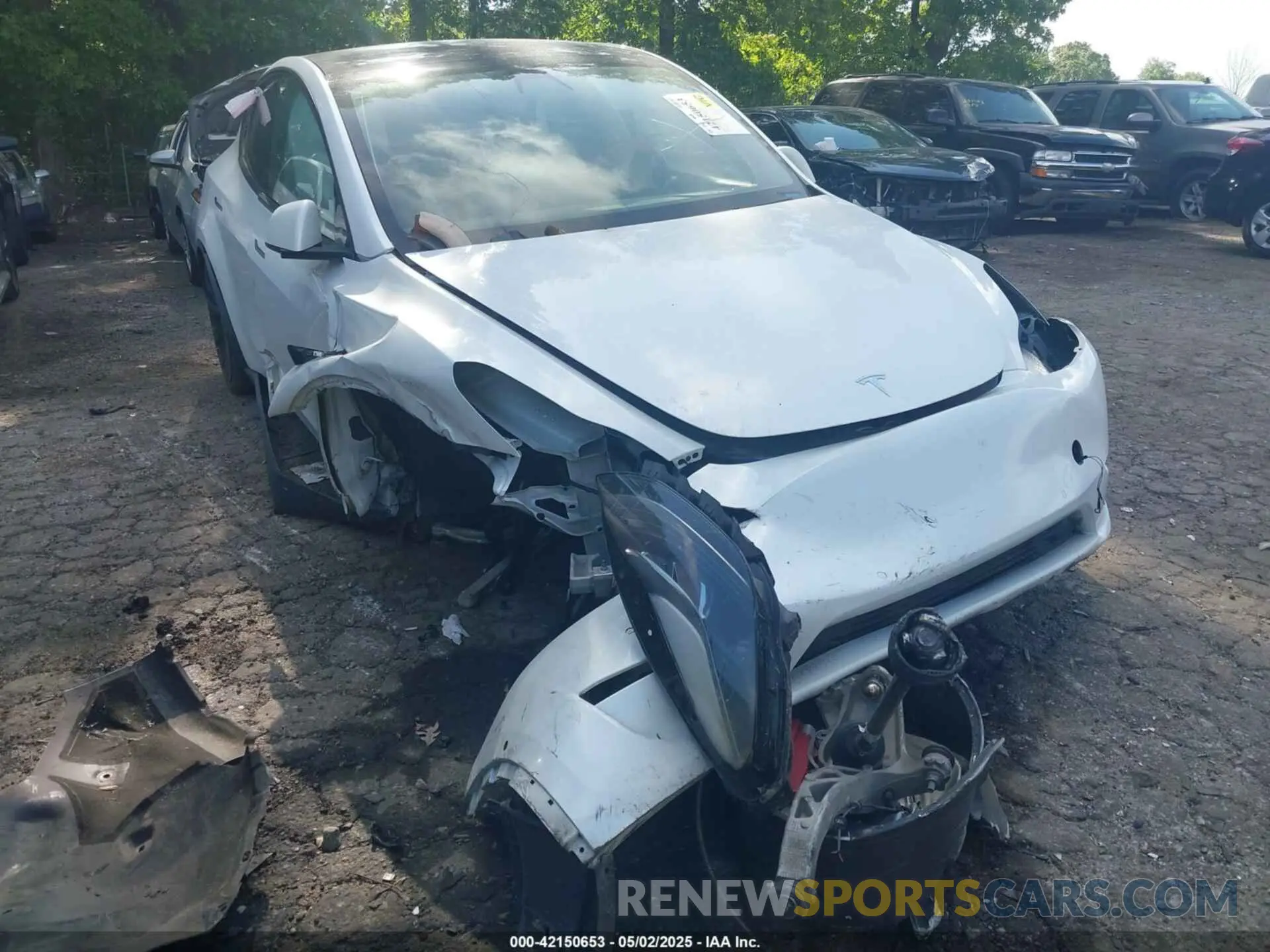 6 fotografías del automóvil dañado 7SAYGDEF7NF380775 TESLA MODEL Y 2022