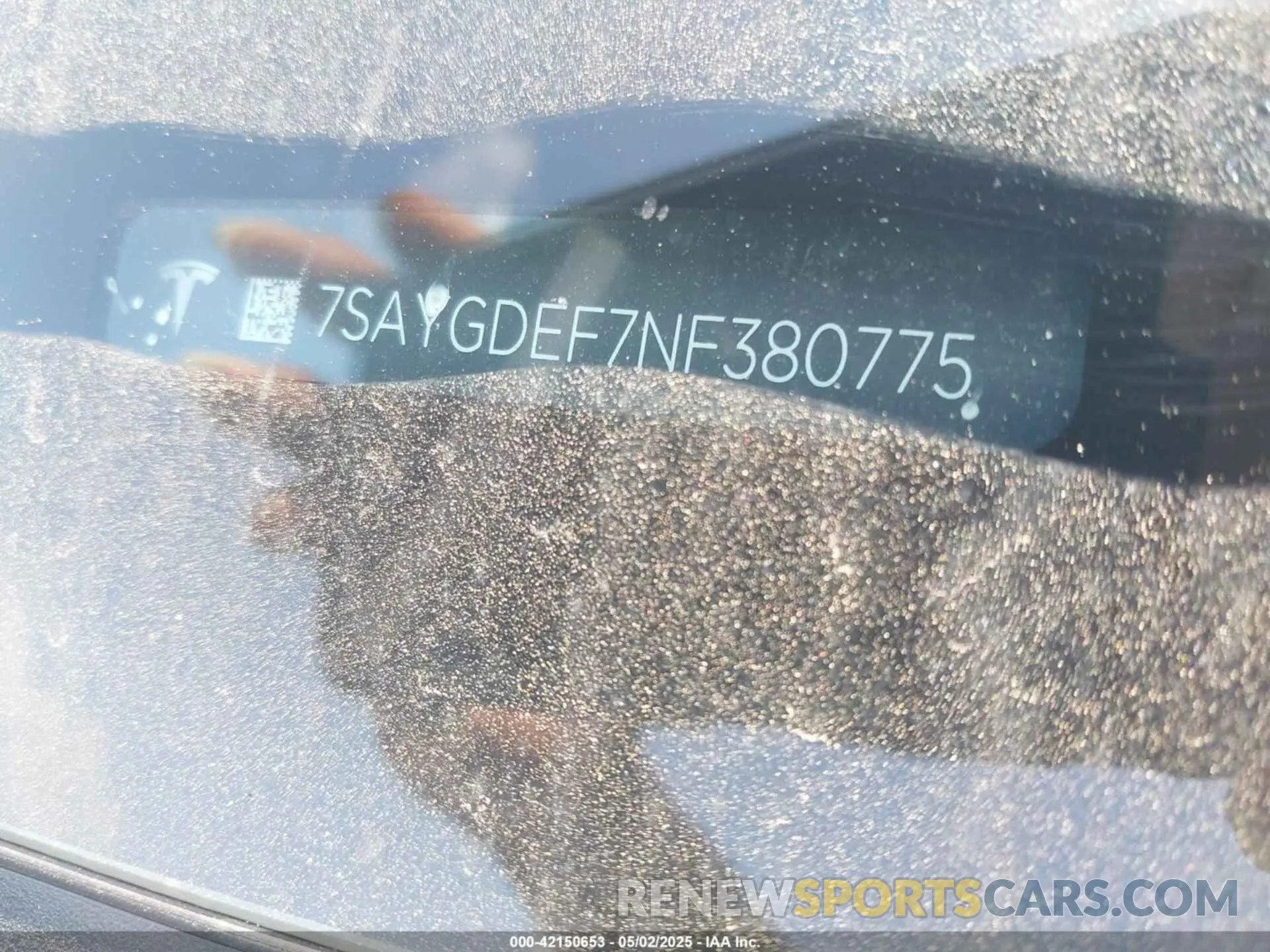 9 fotografías del automóvil dañado 7SAYGDEF7NF380775 TESLA MODEL Y 2022