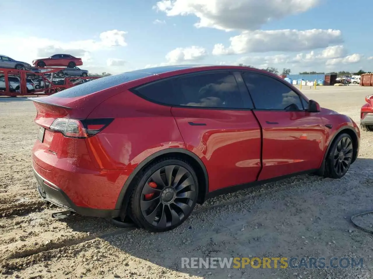 3 fotografías del automóvil dañado 7SAYGDEF7NF416027 TESLA MODEL Y 2022