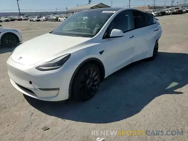 10 fotografías del automóvil dañado 7SAYGDEF7NF552867 TESLA MODEL Y 2022