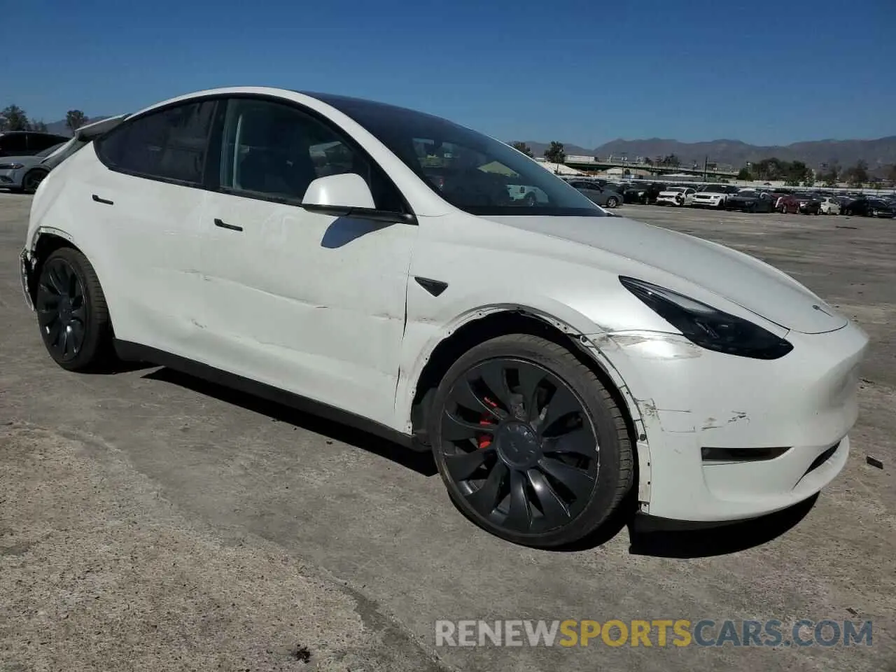 4 fotografías del automóvil dañado 7SAYGDEF7NF552867 TESLA MODEL Y 2022