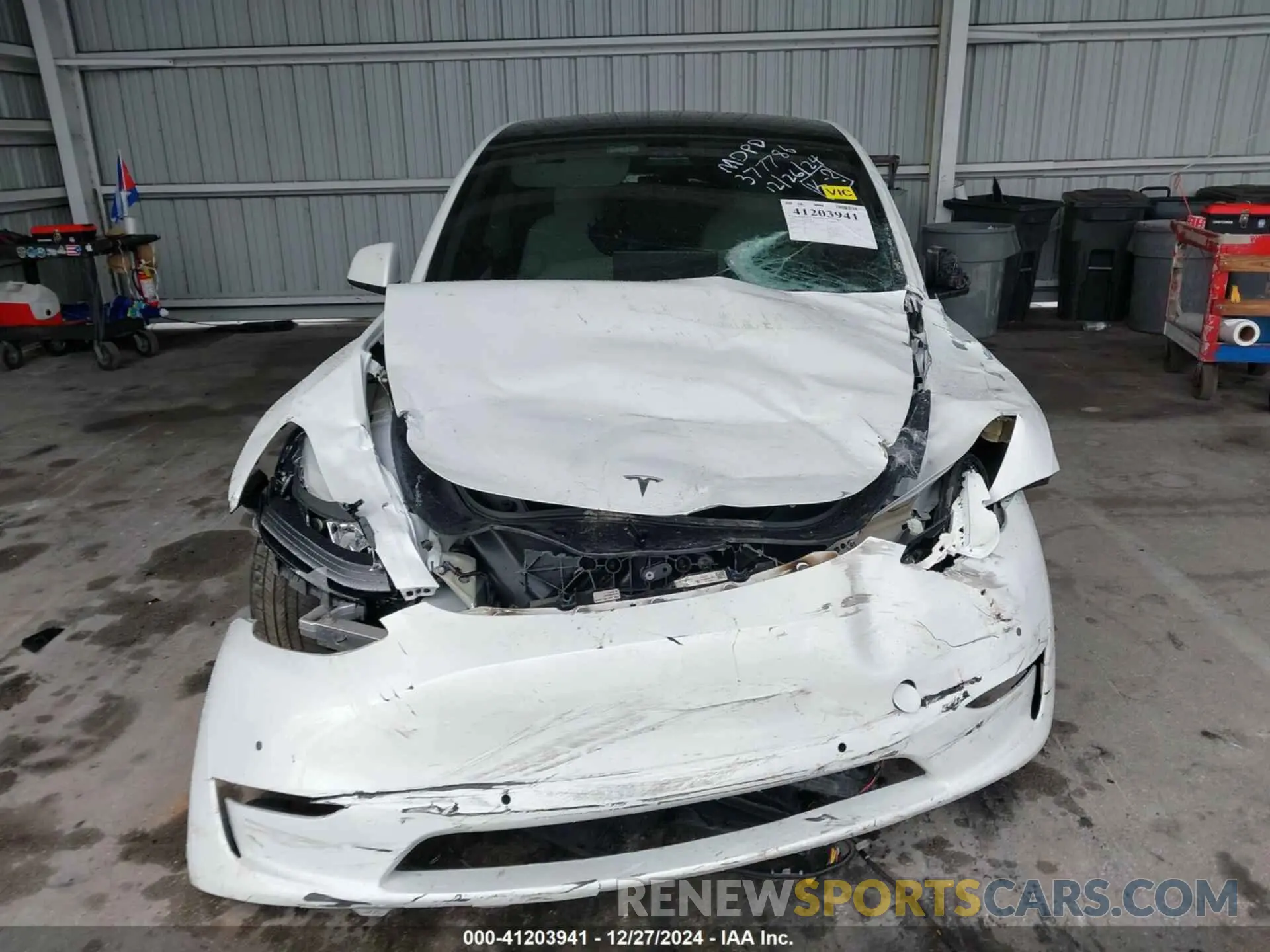 12 fotografías del automóvil dañado 7SAYGDEF8NF377786 TESLA MODEL Y 2022