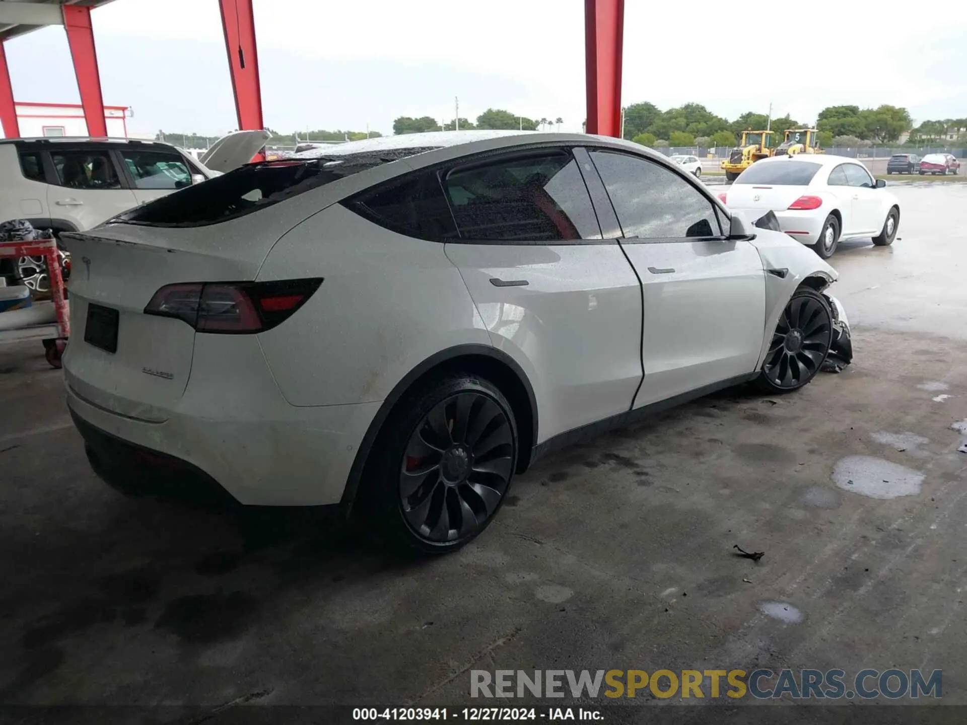 4 fotografías del automóvil dañado 7SAYGDEF8NF377786 TESLA MODEL Y 2022
