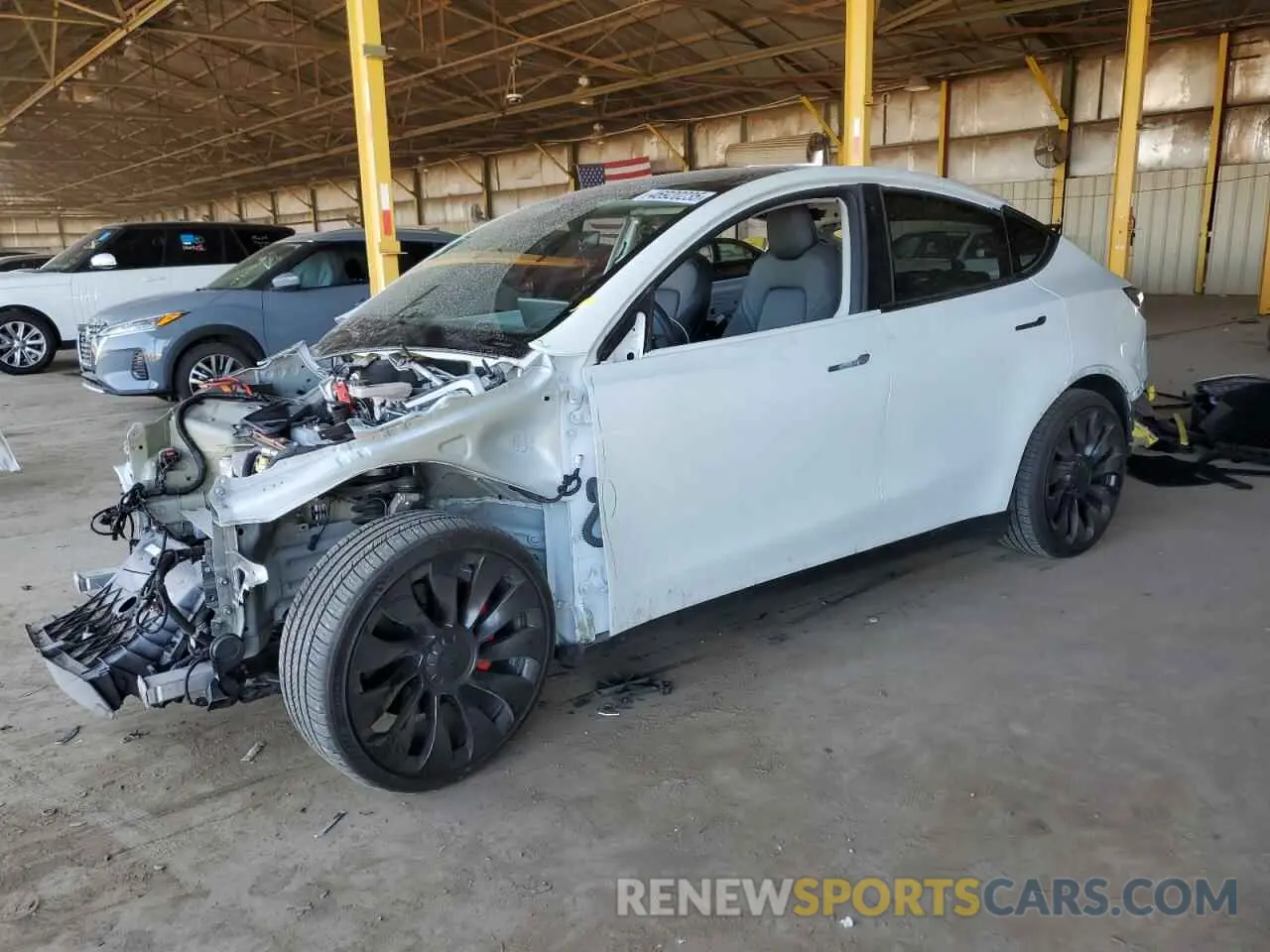 1 fotografías del automóvil dañado 7SAYGDEF8NF489908 TESLA MODEL Y 2022
