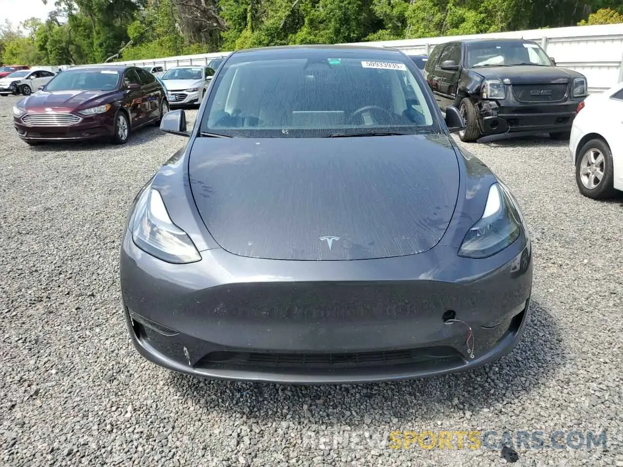 5 fotografías del automóvil dañado 7SAYGDEF8NF538475 TESLA MODEL Y 2022