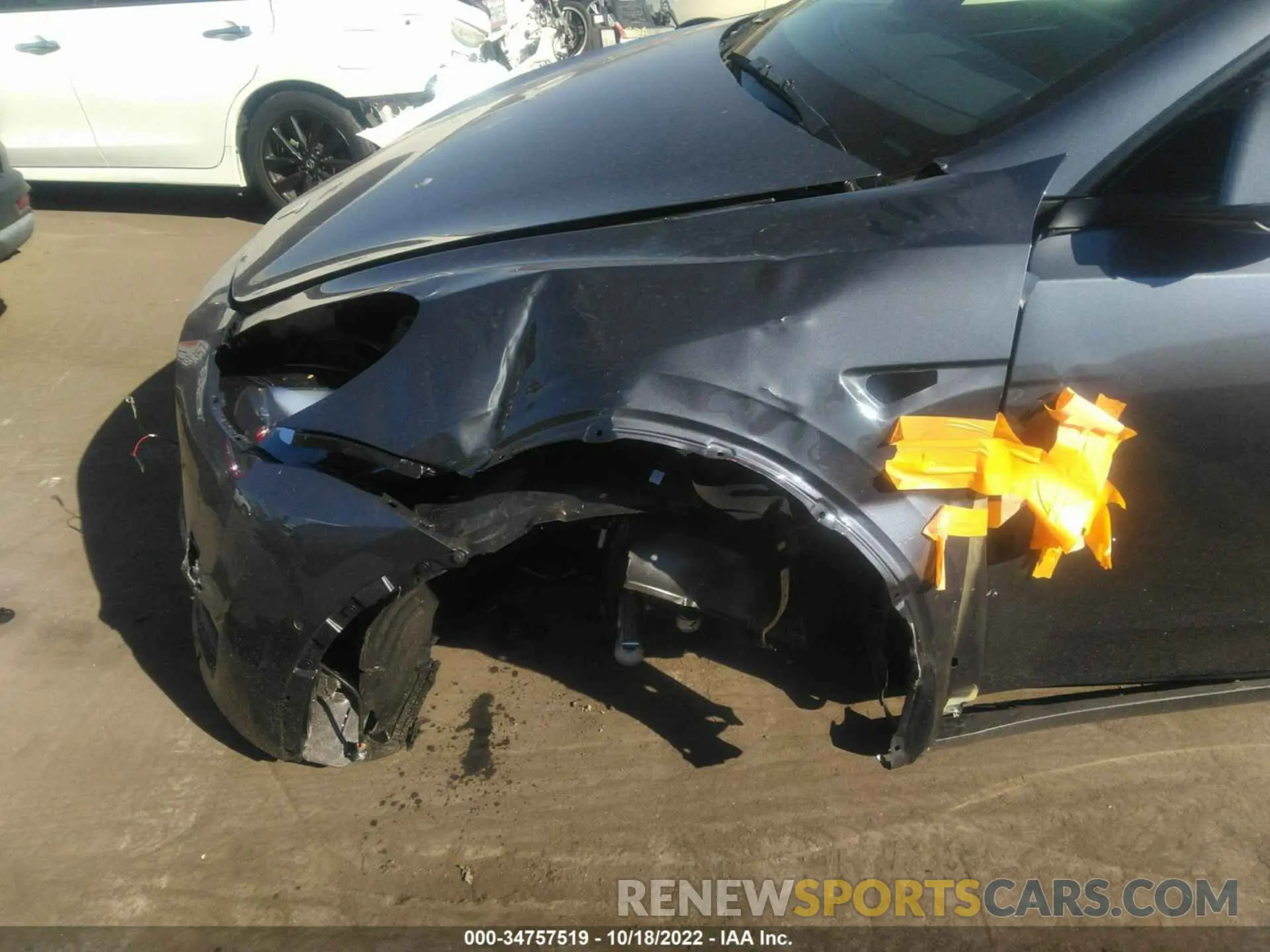 6 fotografías del automóvil dañado 7SAYGDEF8NF556751 TESLA MODEL Y 2022
