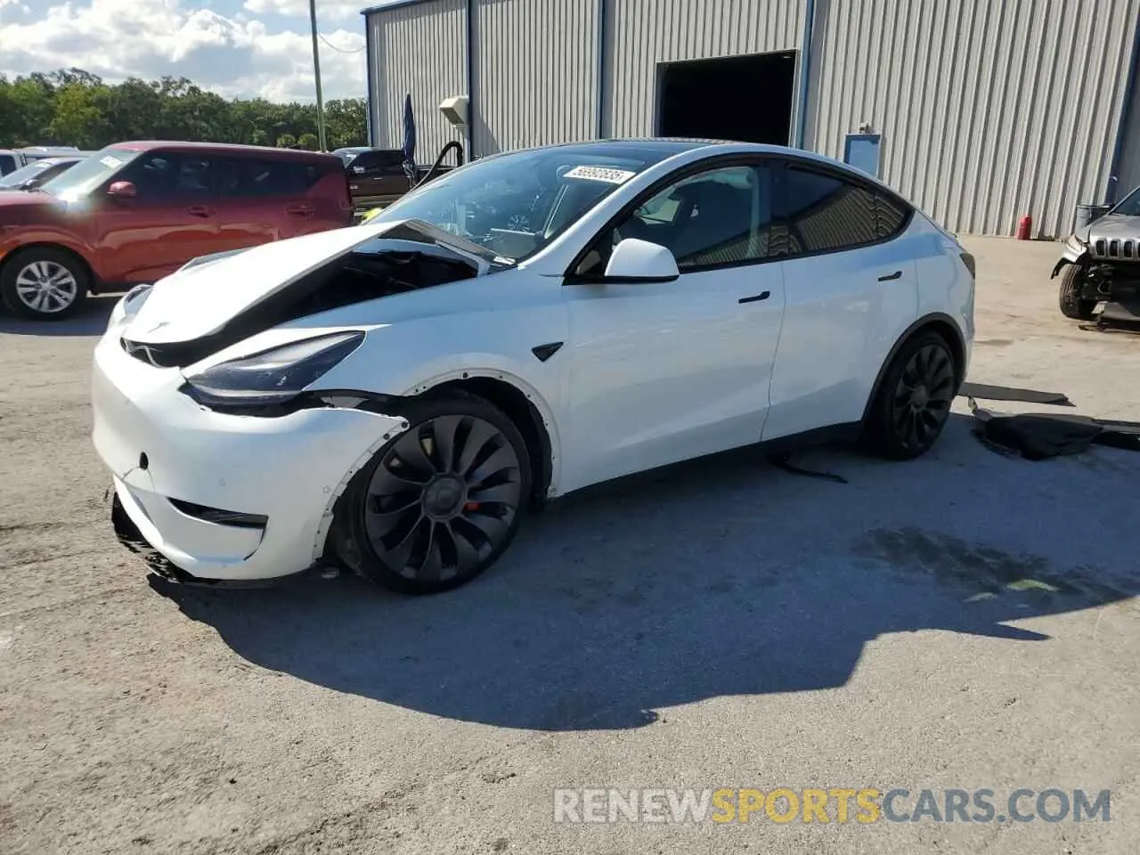 1 fotografías del automóvil dañado 7SAYGDEF9NF338317 TESLA MODEL Y 2022