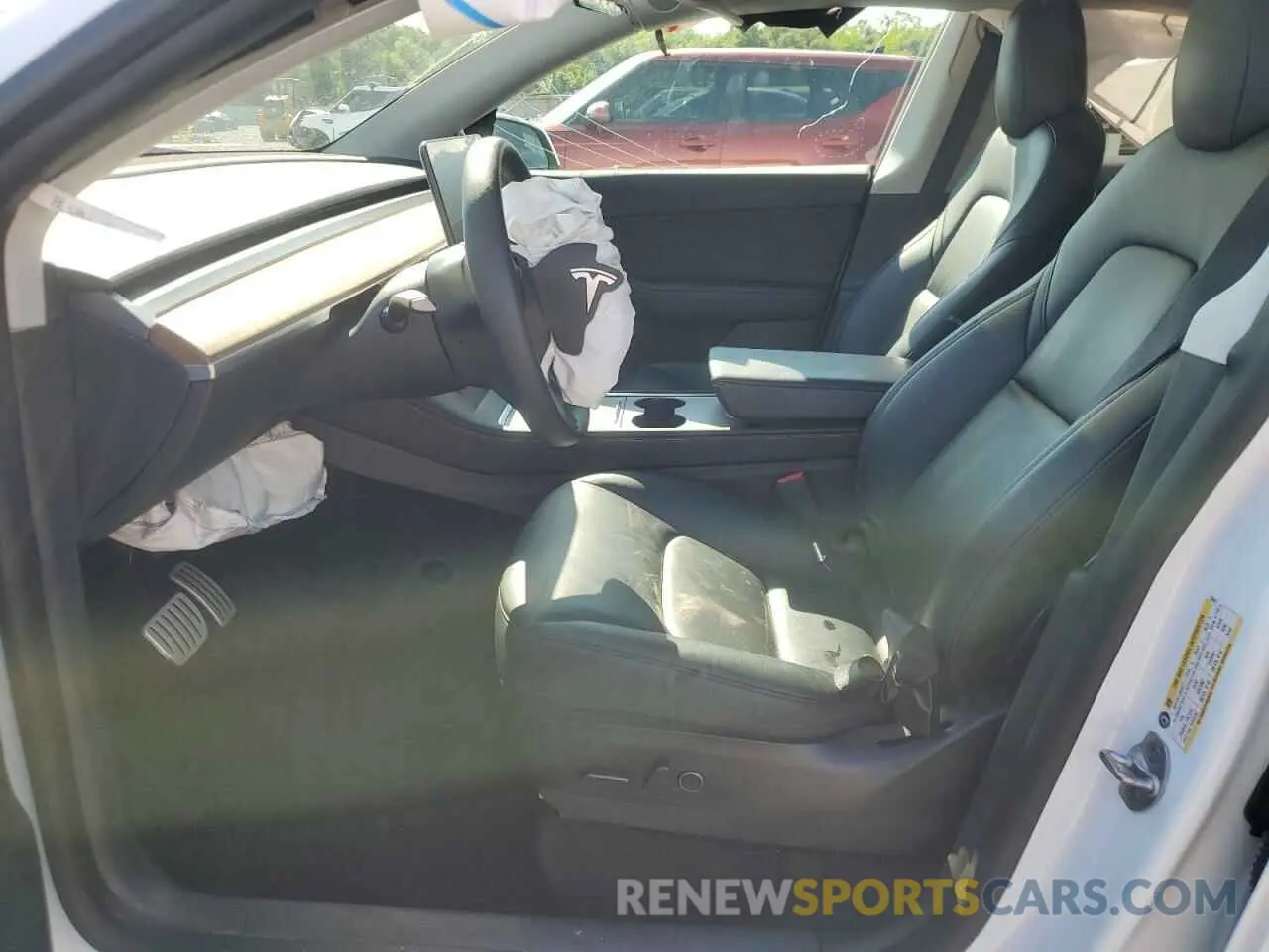 7 fotografías del automóvil dañado 7SAYGDEF9NF338317 TESLA MODEL Y 2022