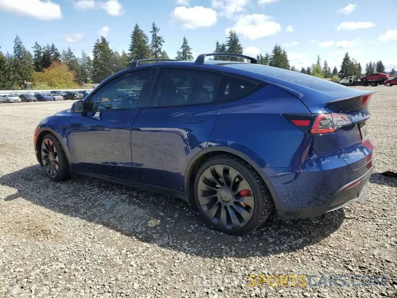 2 fotografías del automóvil dañado 7SAYGDEF9NF340987 TESLA MODEL Y 2022