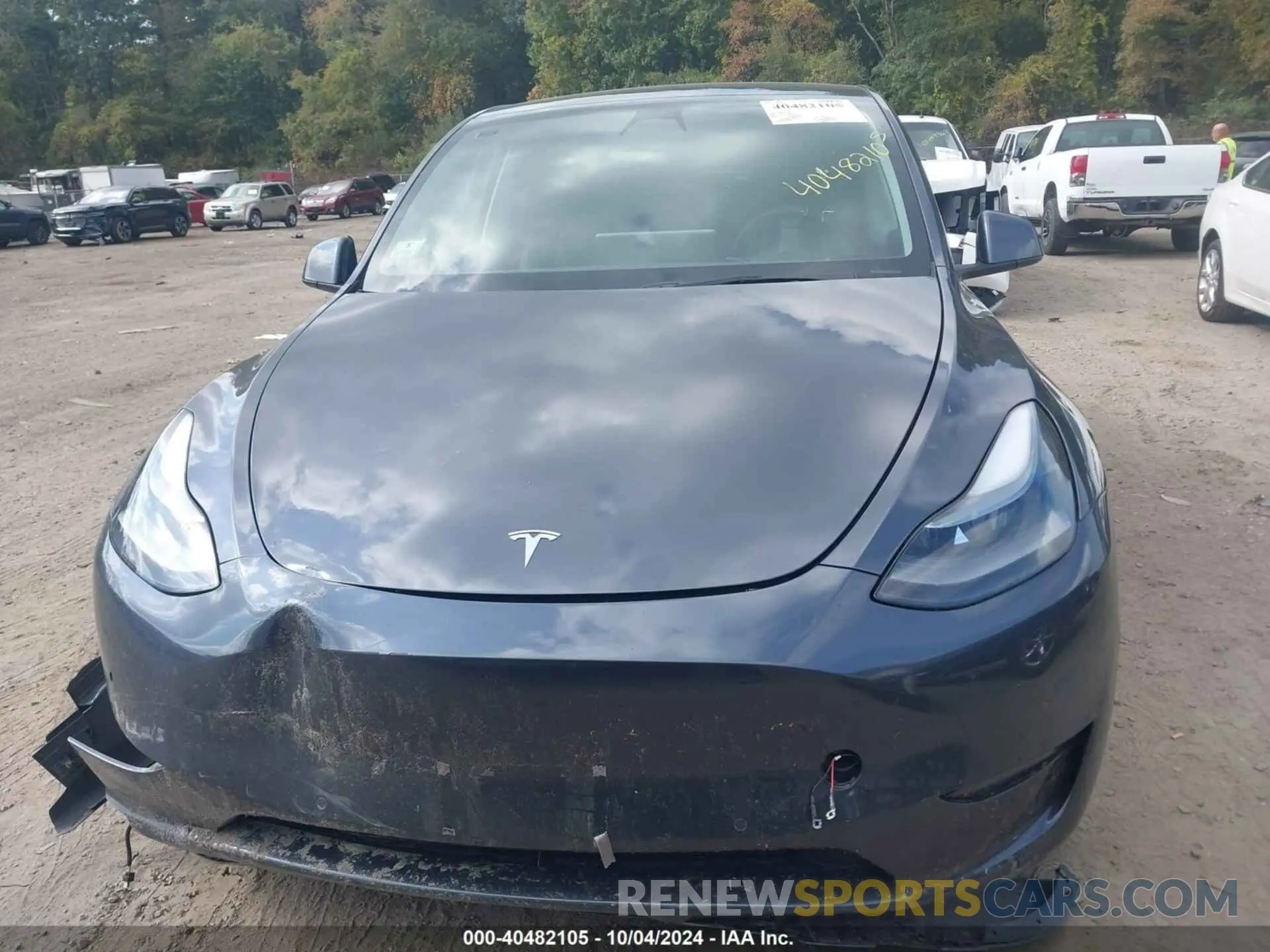 12 fotografías del automóvil dañado 7SAYGDEF9NF368188 TESLA MODEL Y 2022