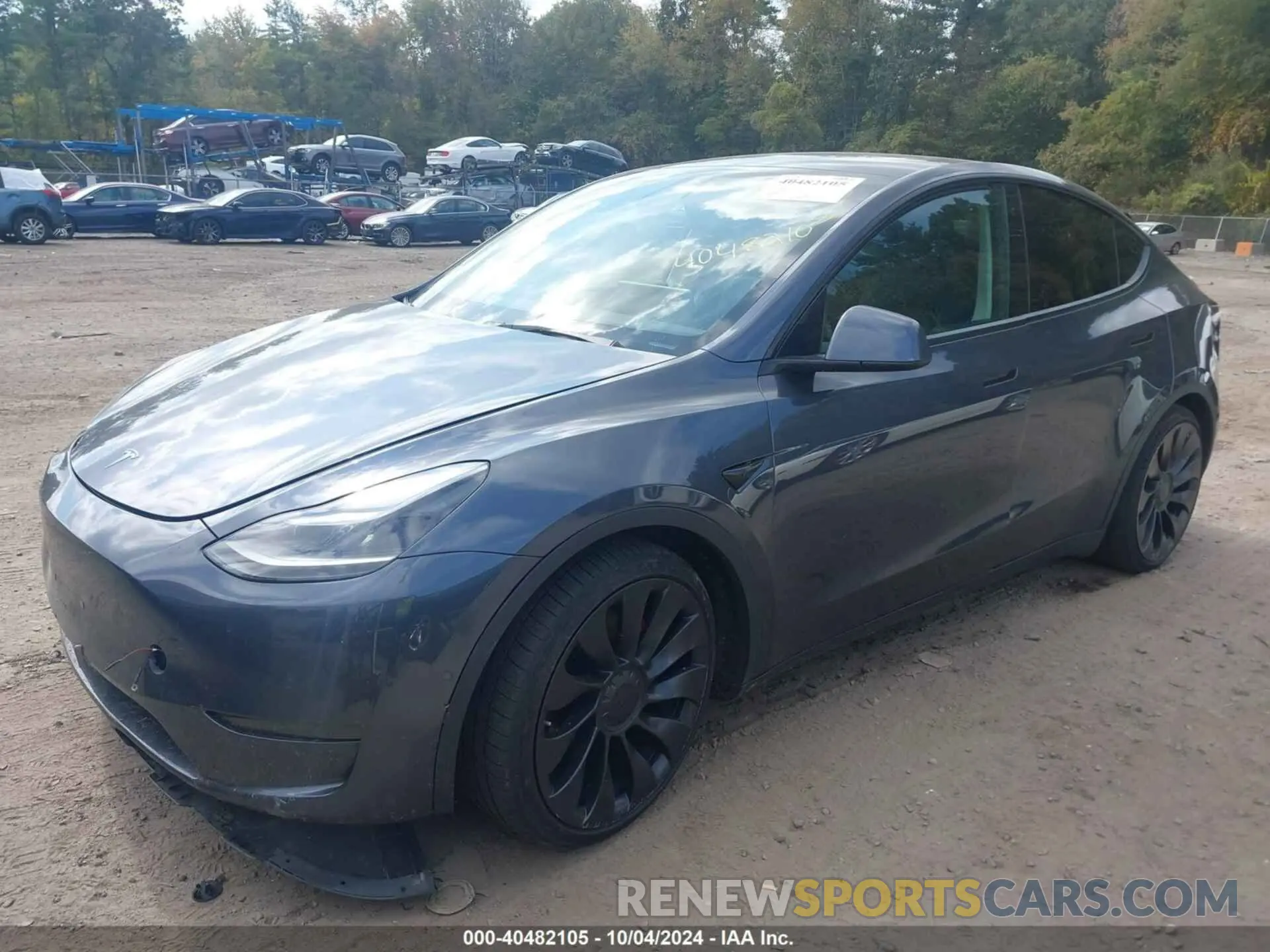 2 fotografías del automóvil dañado 7SAYGDEF9NF368188 TESLA MODEL Y 2022